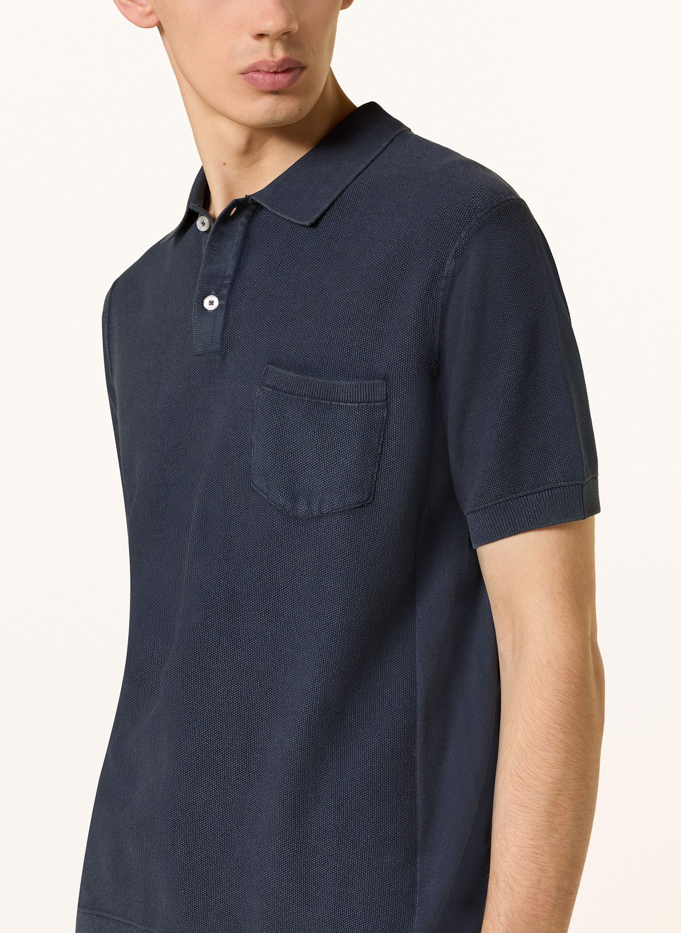 Thumbnail - Parajumpers Strick-Poloshirt Raf blau