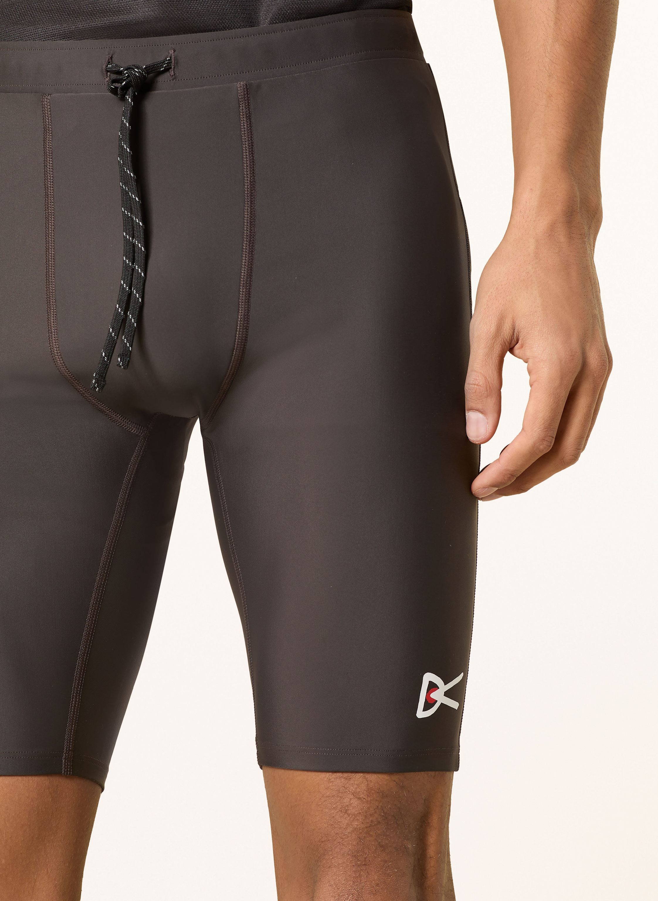 Thumbnail - District Vision Lauf-Tights schwarz
