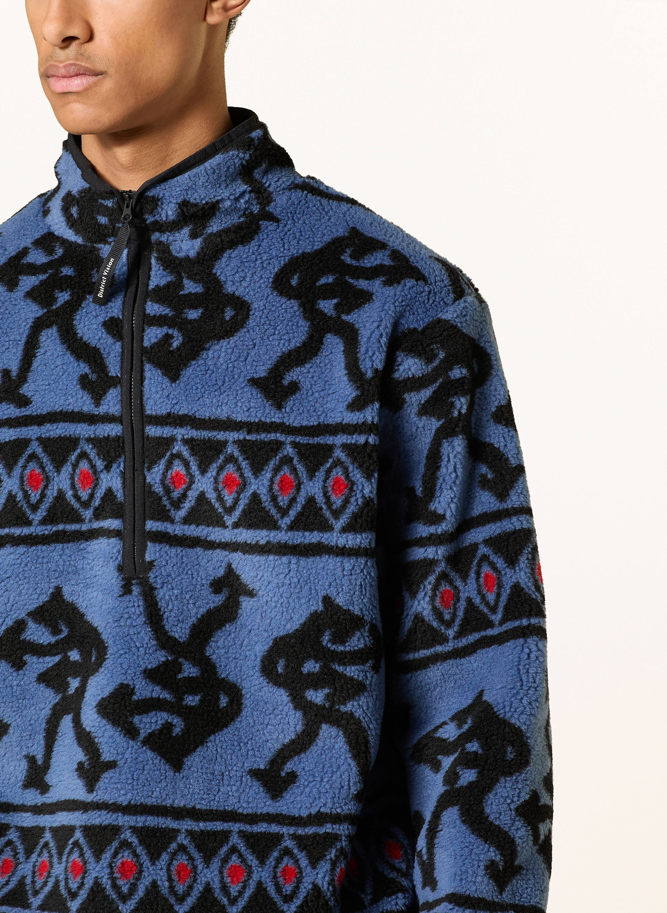 Thumbnail - District Vision Fleece-Troyer blau