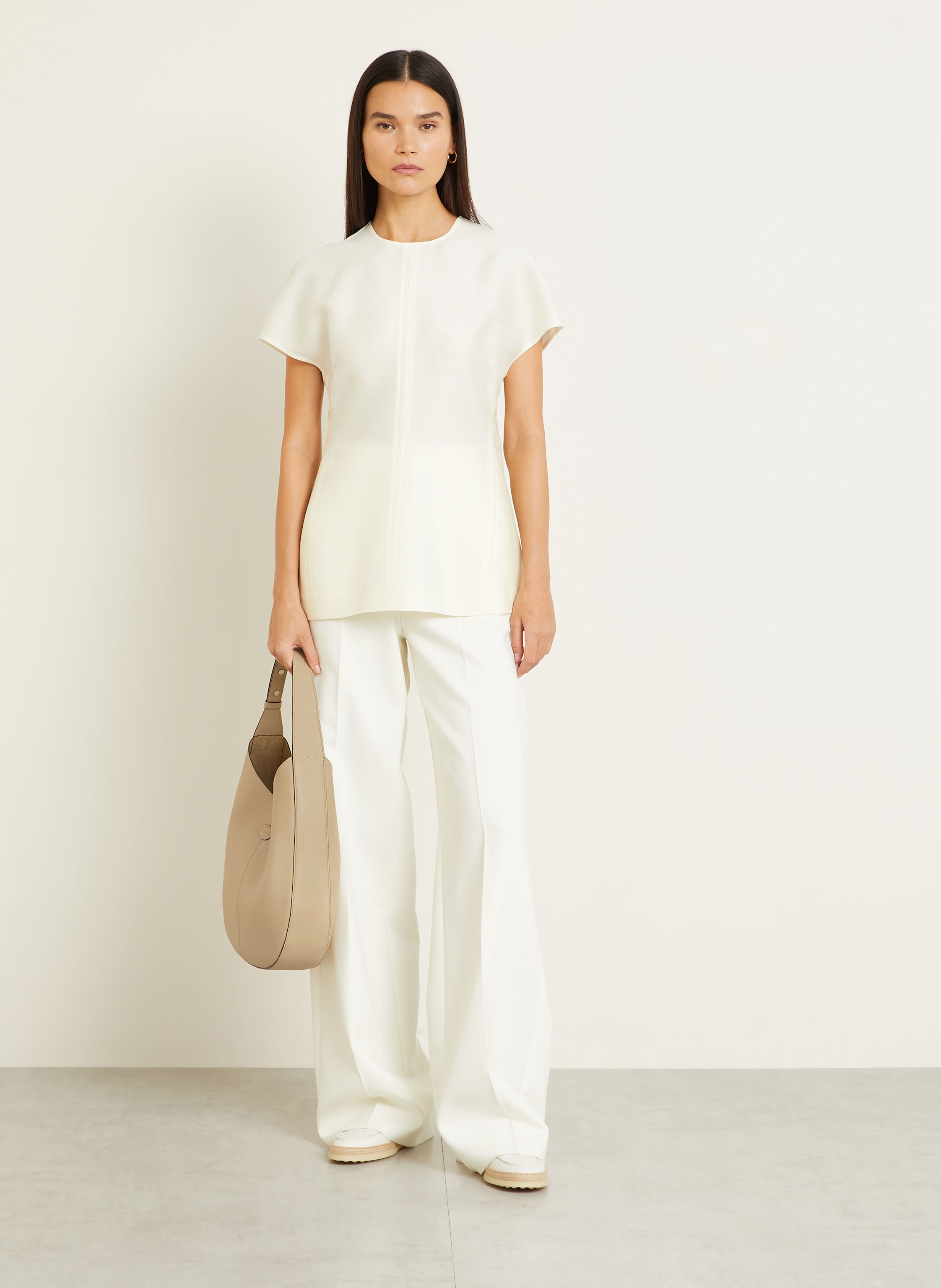 Thumbnail - Tod's Hobo-Bag Mit Pouch beige