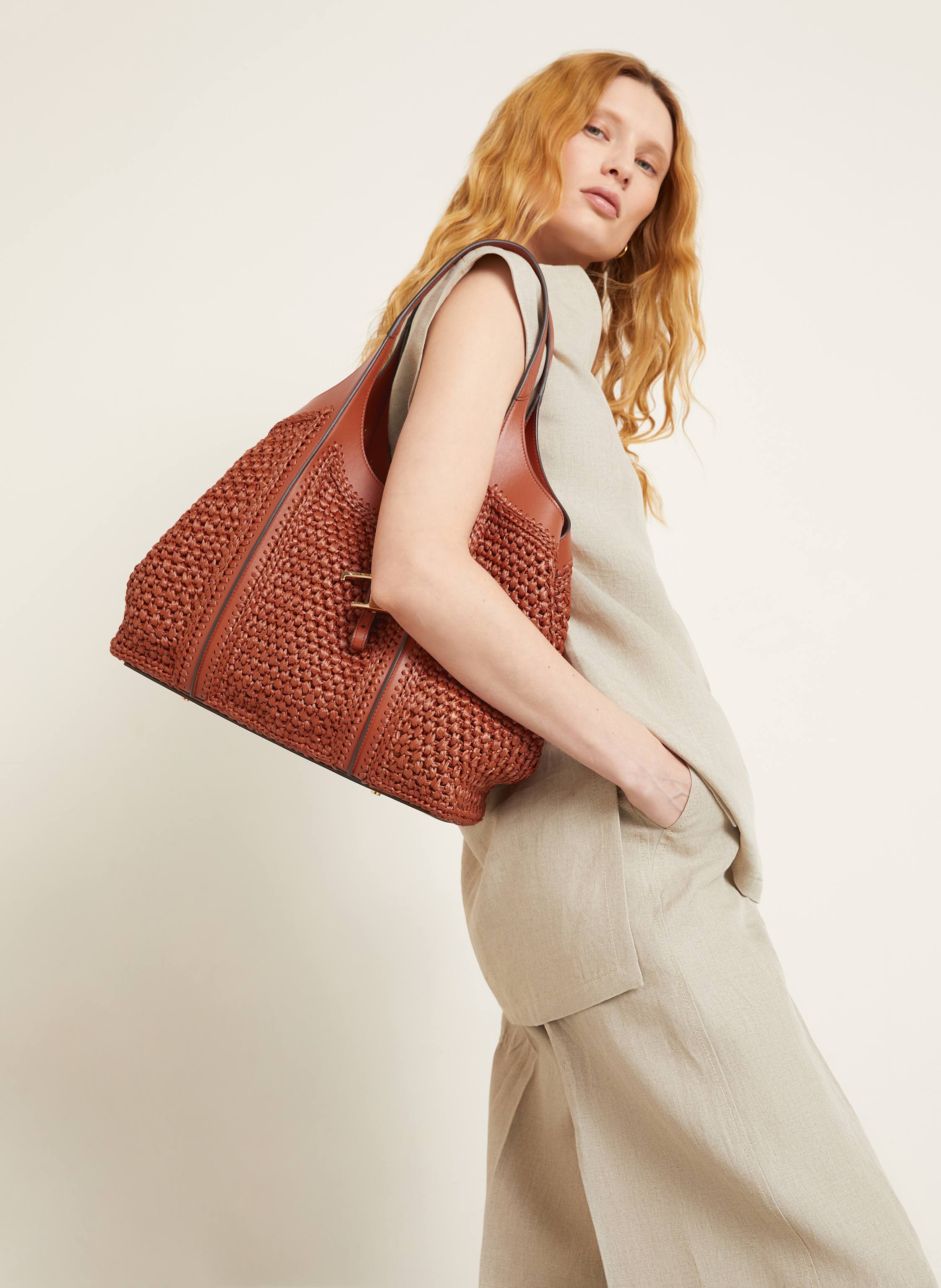 Thumbnail - Tod's Shopper Timeless Medium Mit Pouch rot
