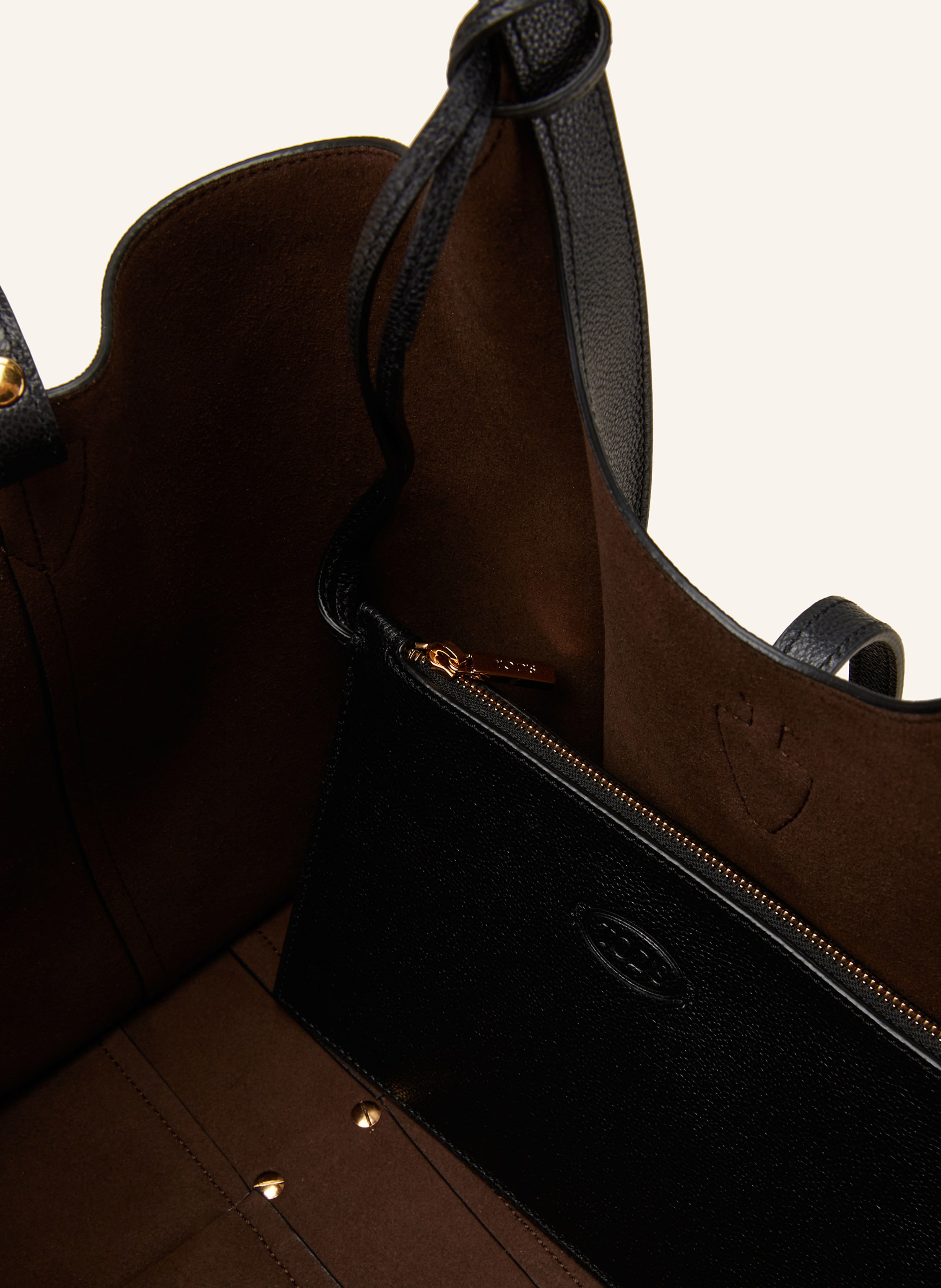 Thumbnail - Tod's Shopper T Timeless Medium Mit Pouch schwarz