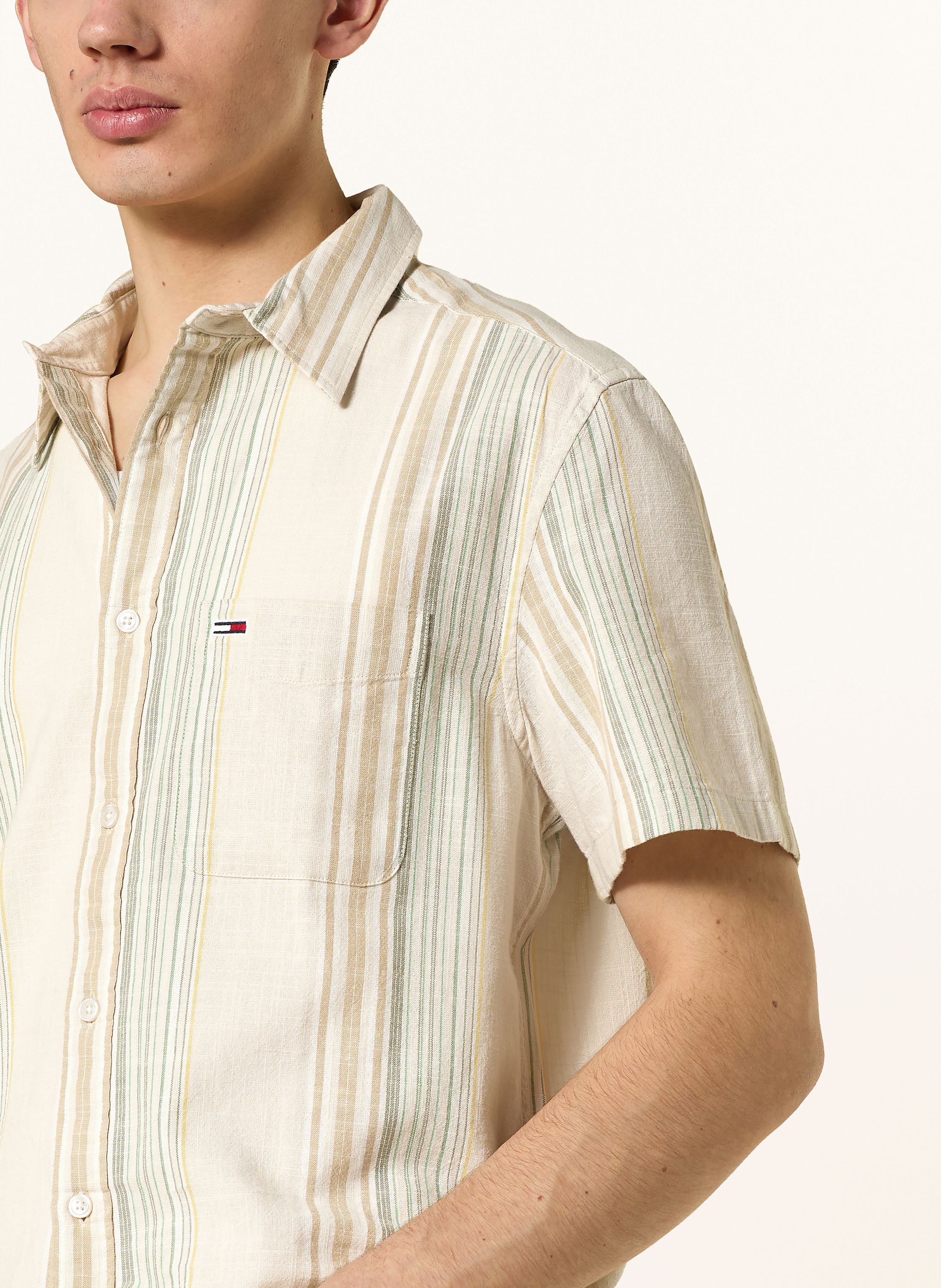Thumbnail - Tommy Jeans Kurzarm-Hemd Regular Fit beige