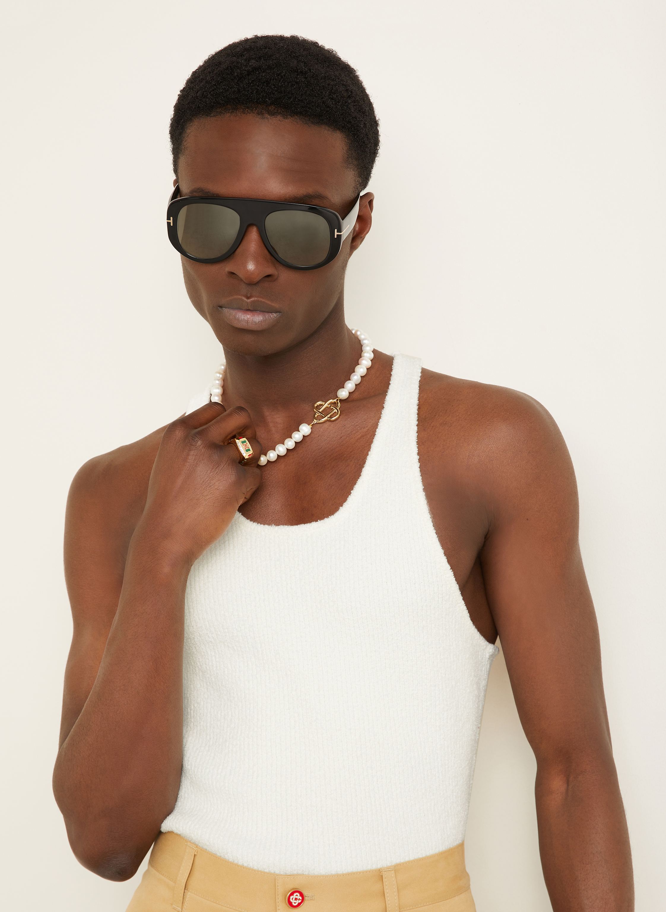 Thumbnail - Casablanca Stricktop weiss