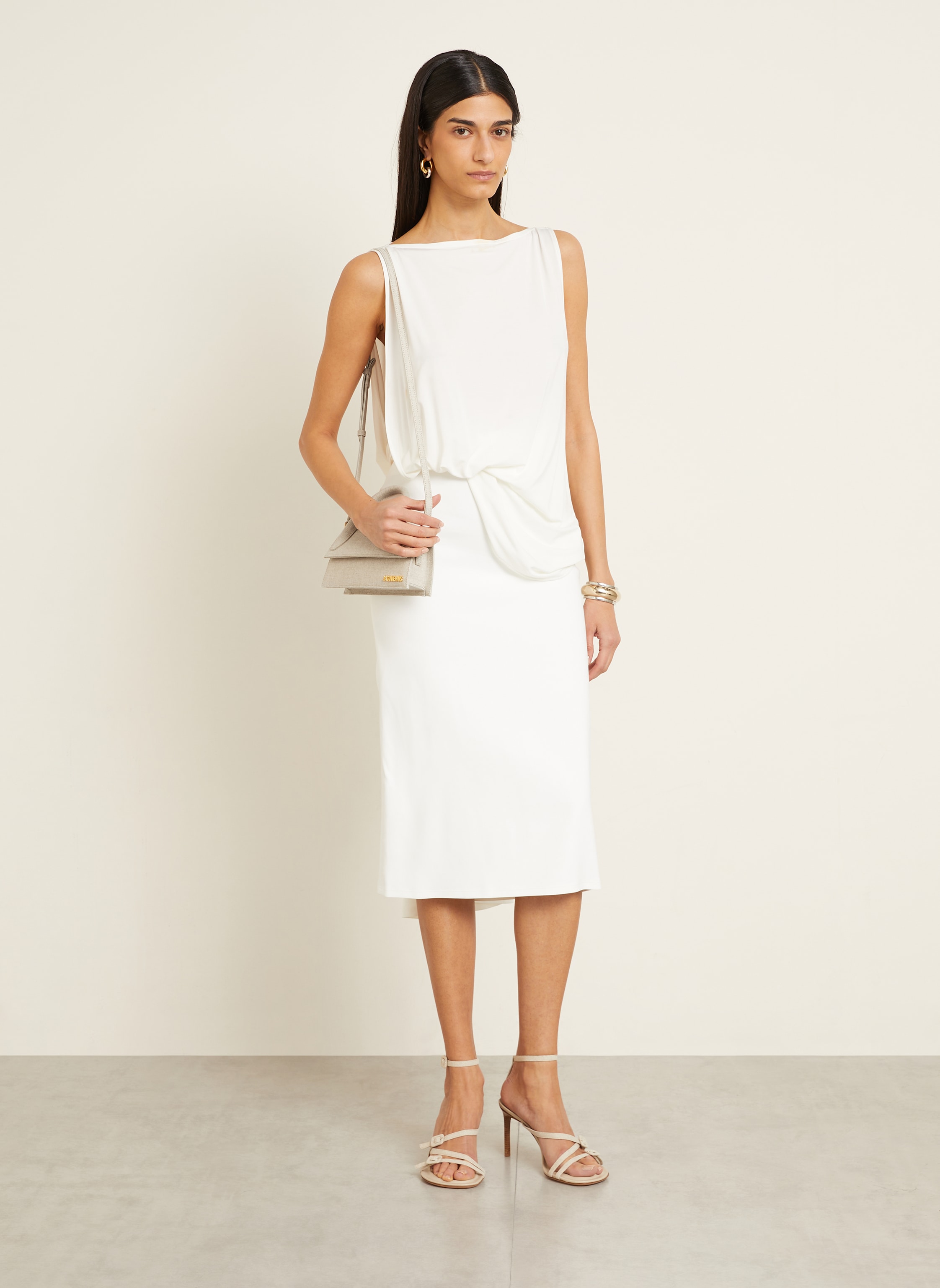 Thumbnail - Jacquemus Umhängetasche Le Chiquito Long beige