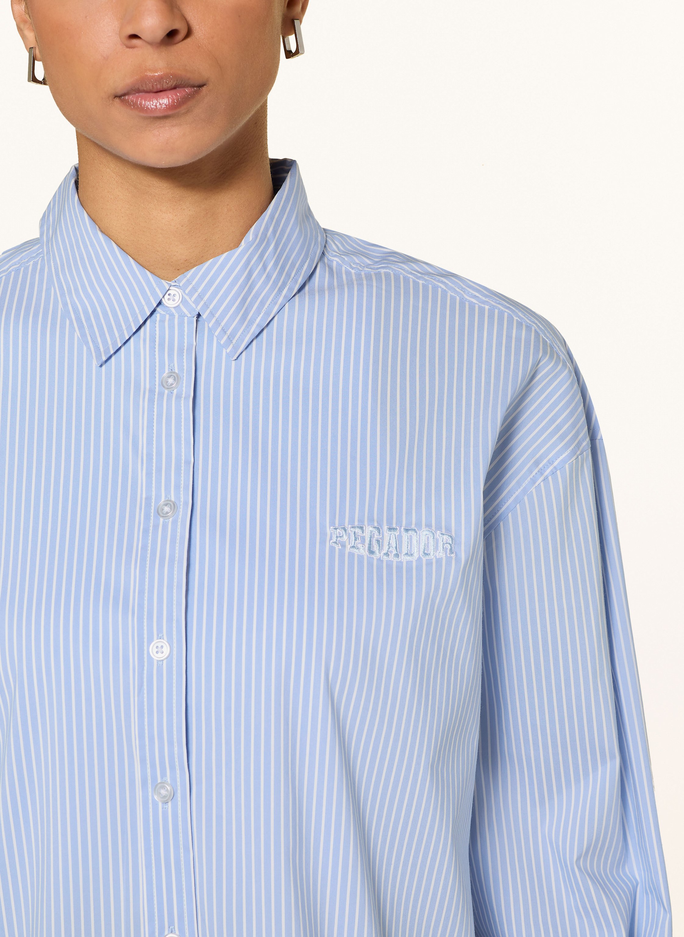 Thumbnail - Pegador Oversized-Hemdbluse Eva blau