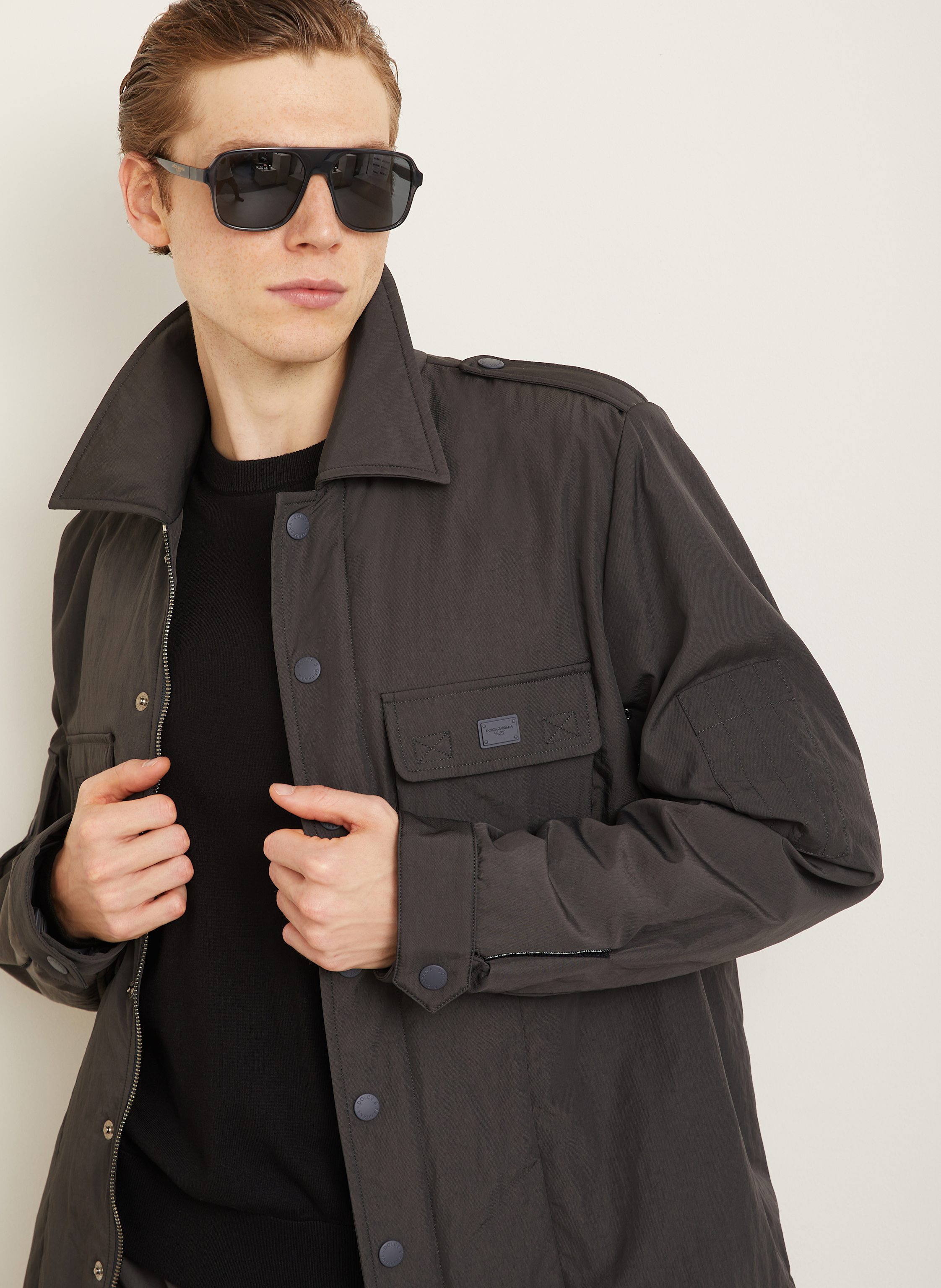 Thumbnail - Dolce & Gabbana Fieldjacket grau
