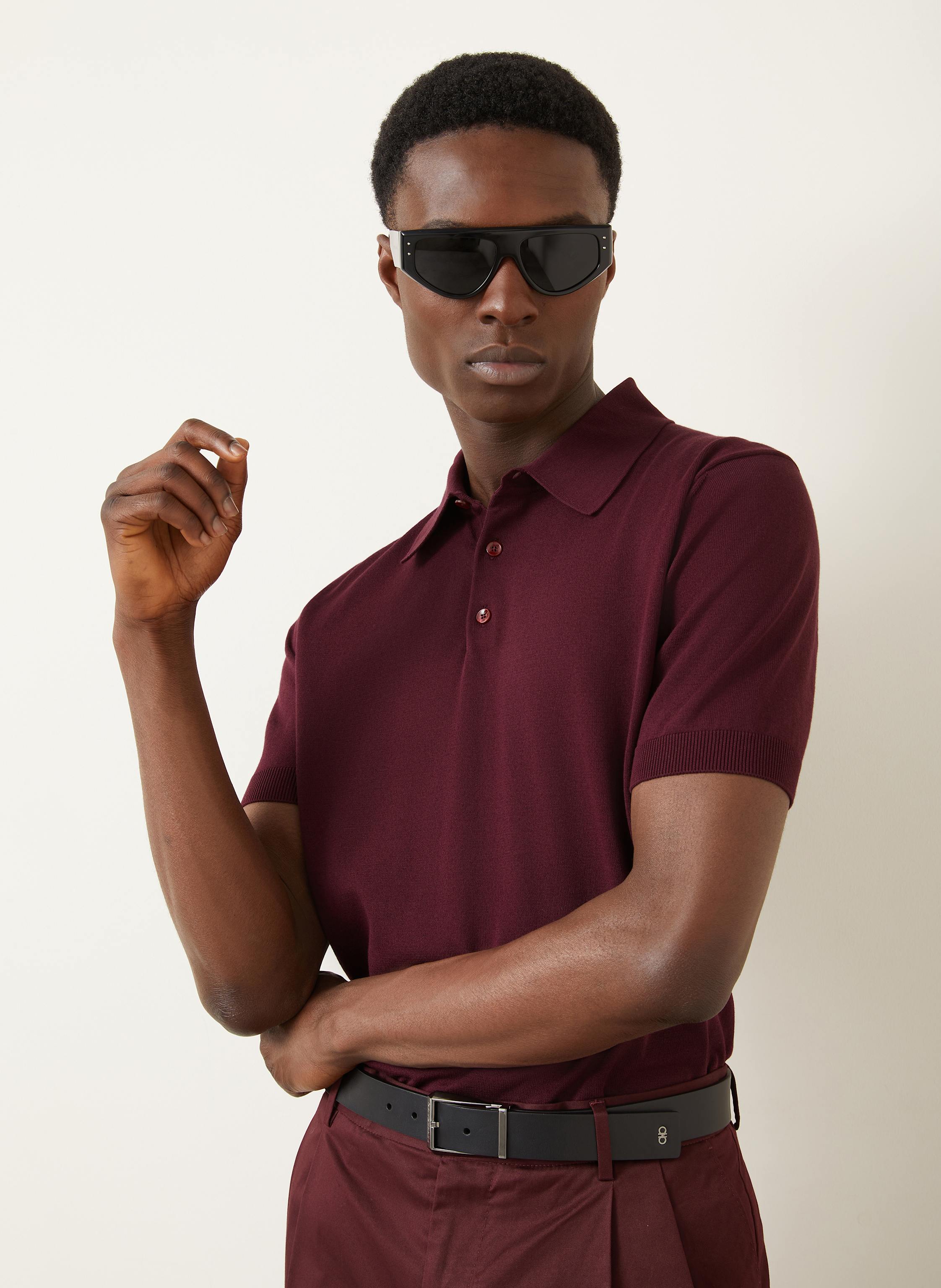 Thumbnail - Dolce & Gabbana Strick-Poloshirt rot