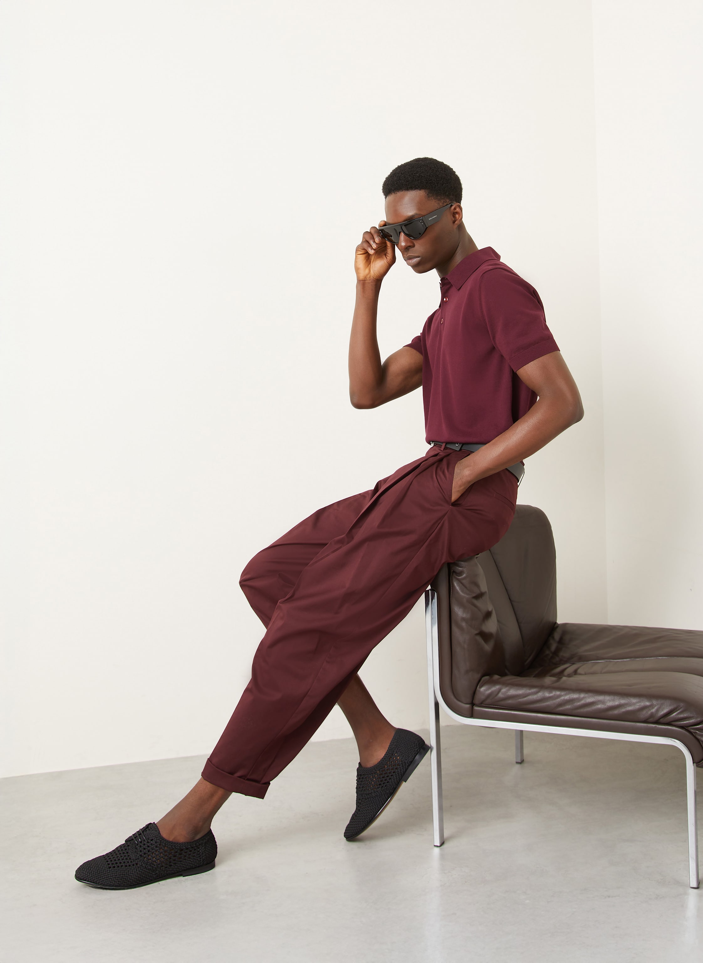 Thumbnail - Dolce & Gabbana Chino Slim Fit rot