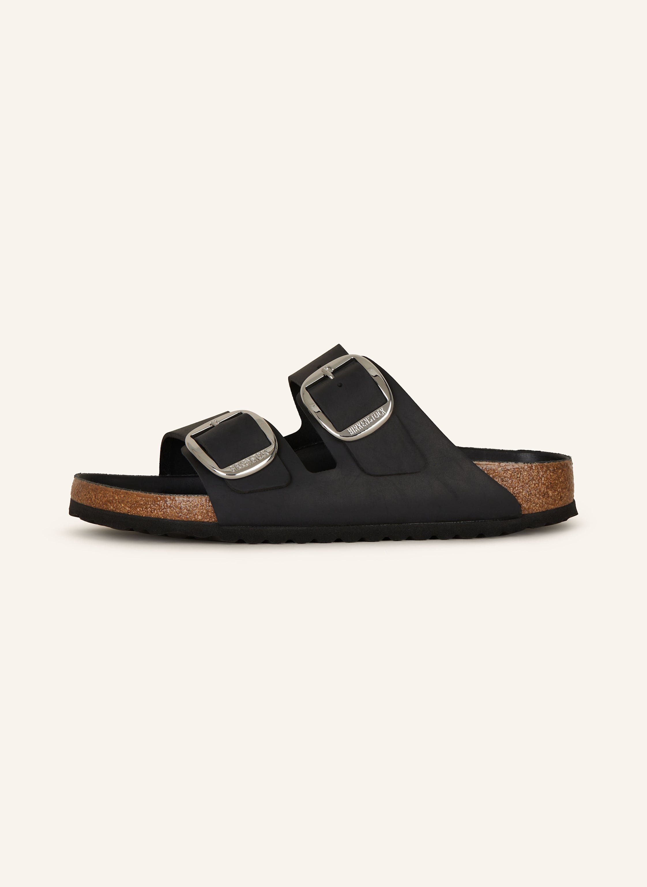 Thumbnail - Birkenstock Pantoletten Arizona Big Buckle Leoi schwarz