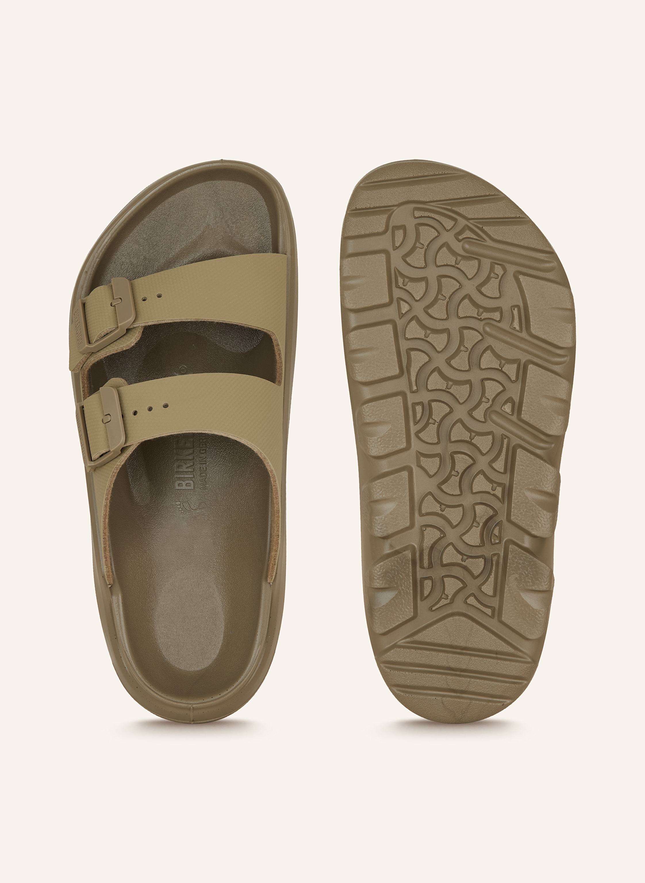 Thumbnail - Birkenstock Pantoletten Mogami Terra Stealth beige
