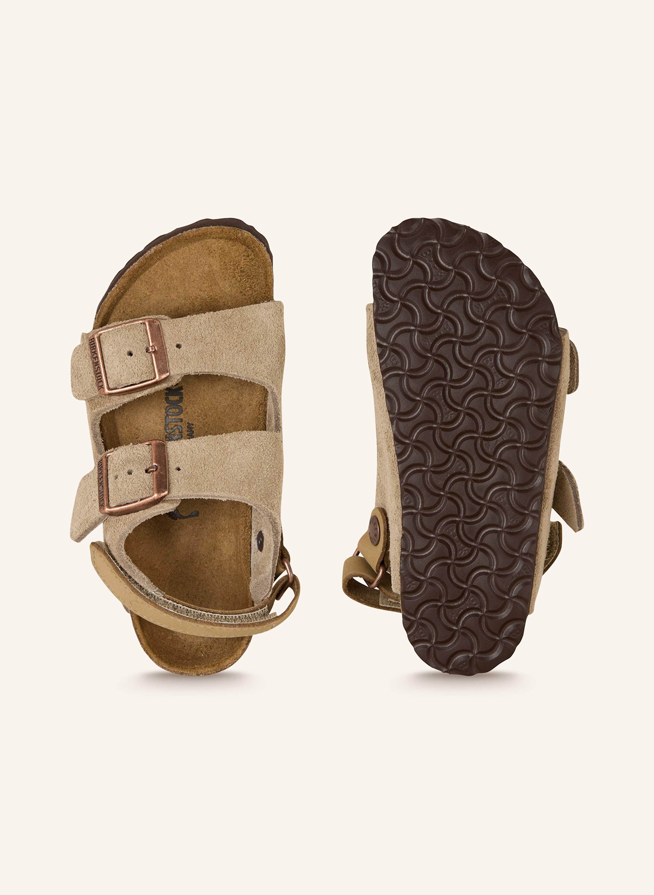 Thumbnail - Birkenstock Pantoletten Milano As beige