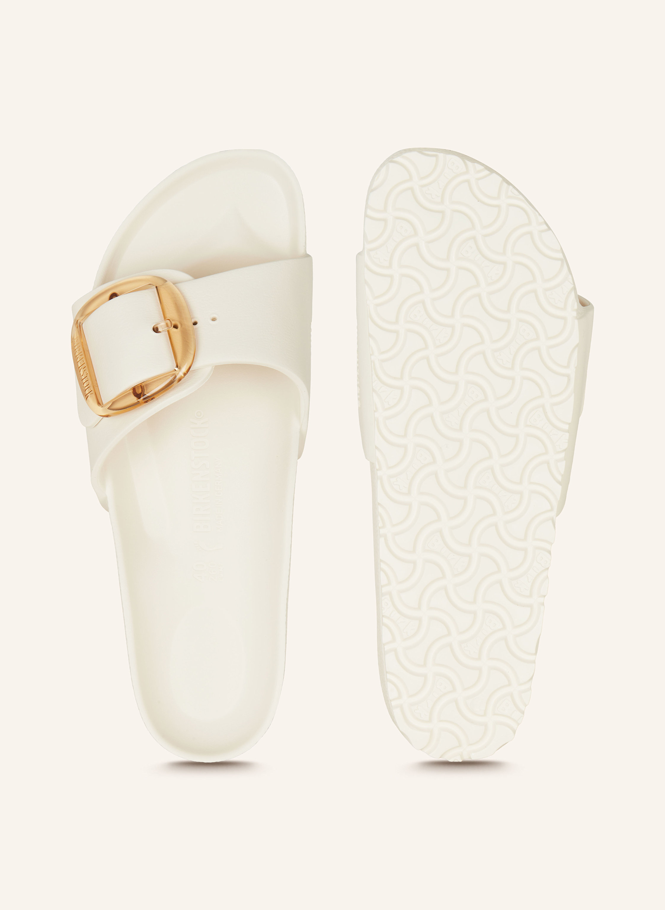 Thumbnail - Birkenstock Pantoletten Madrid Big Buckle Eva weiss