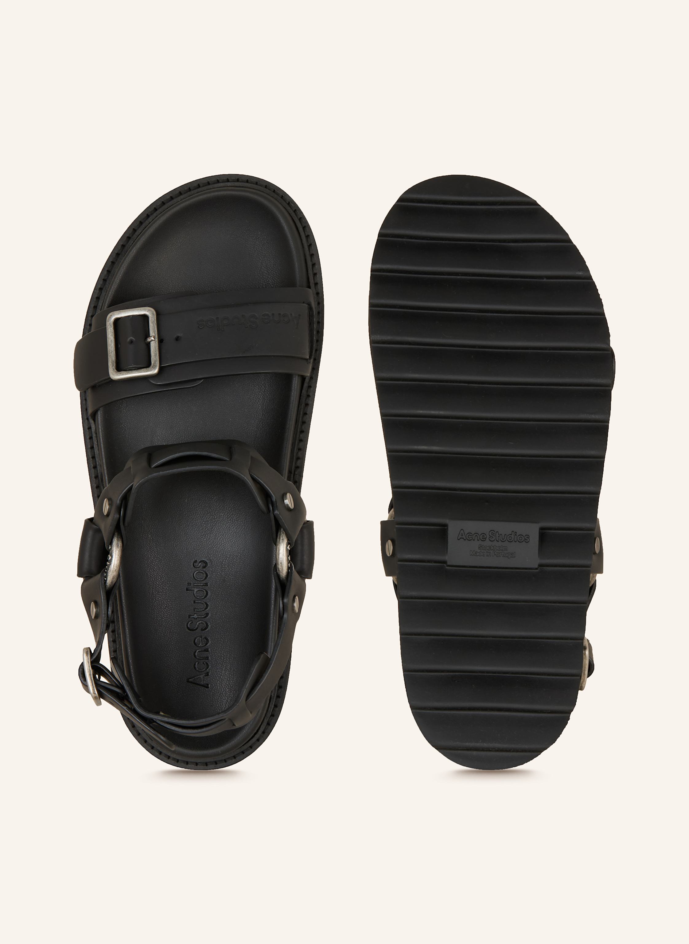 Thumbnail - Acne Studios Plateau-Sandalen schwarz