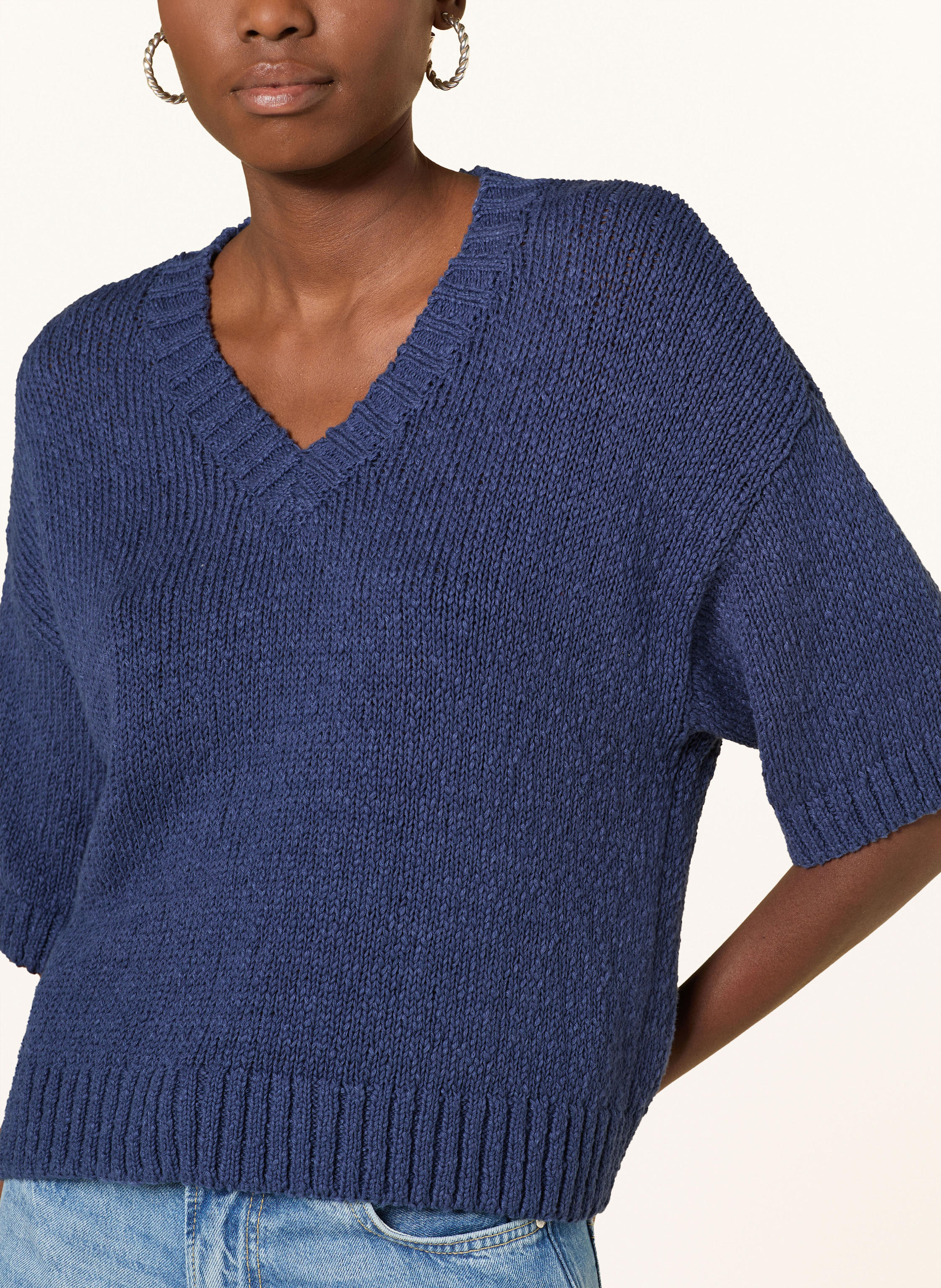 Thumbnail - Msch Copenhagen Strickshirt Mschhannalie blau