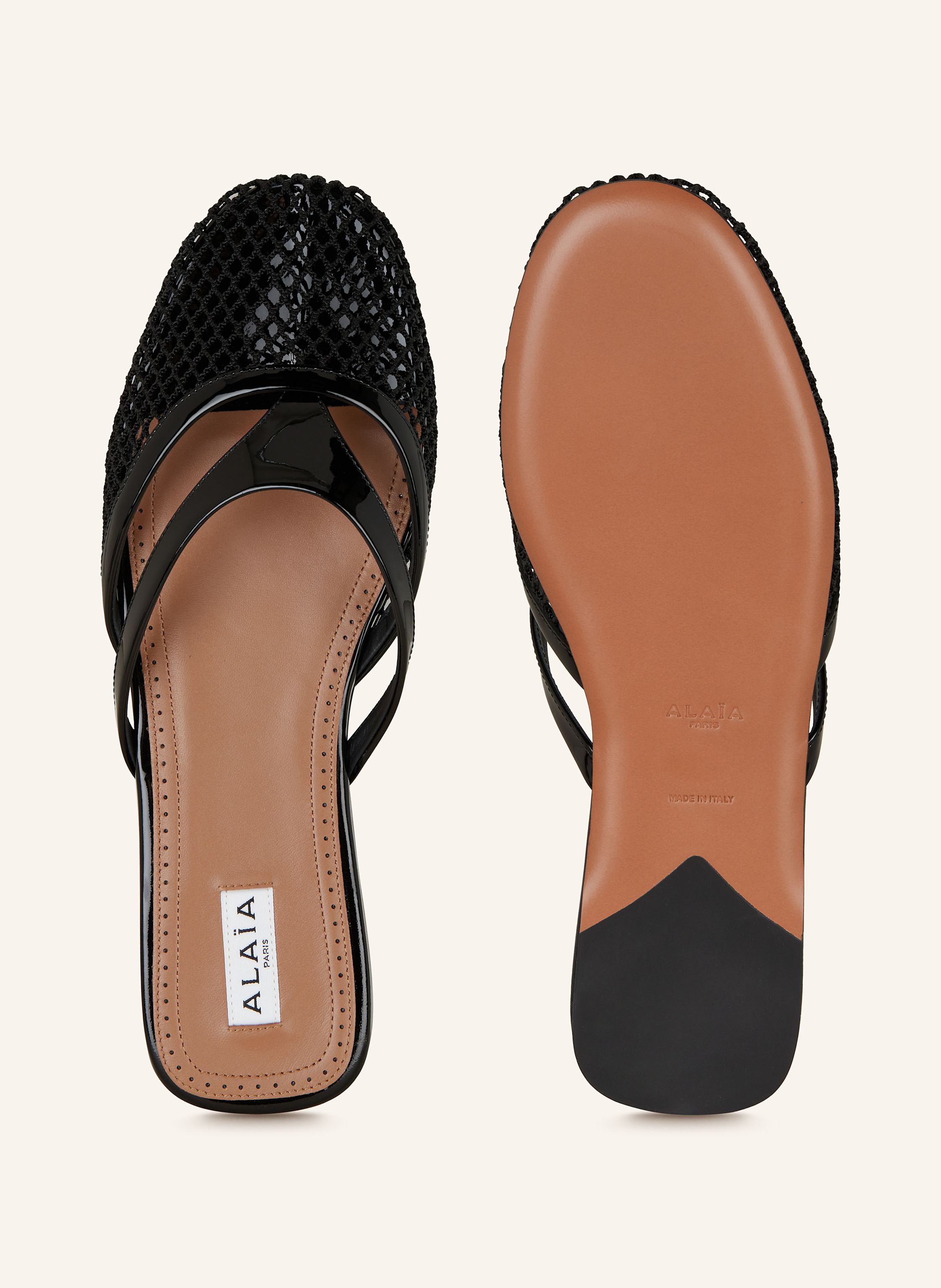Thumbnail - Alaïa Pantoletten schwarz