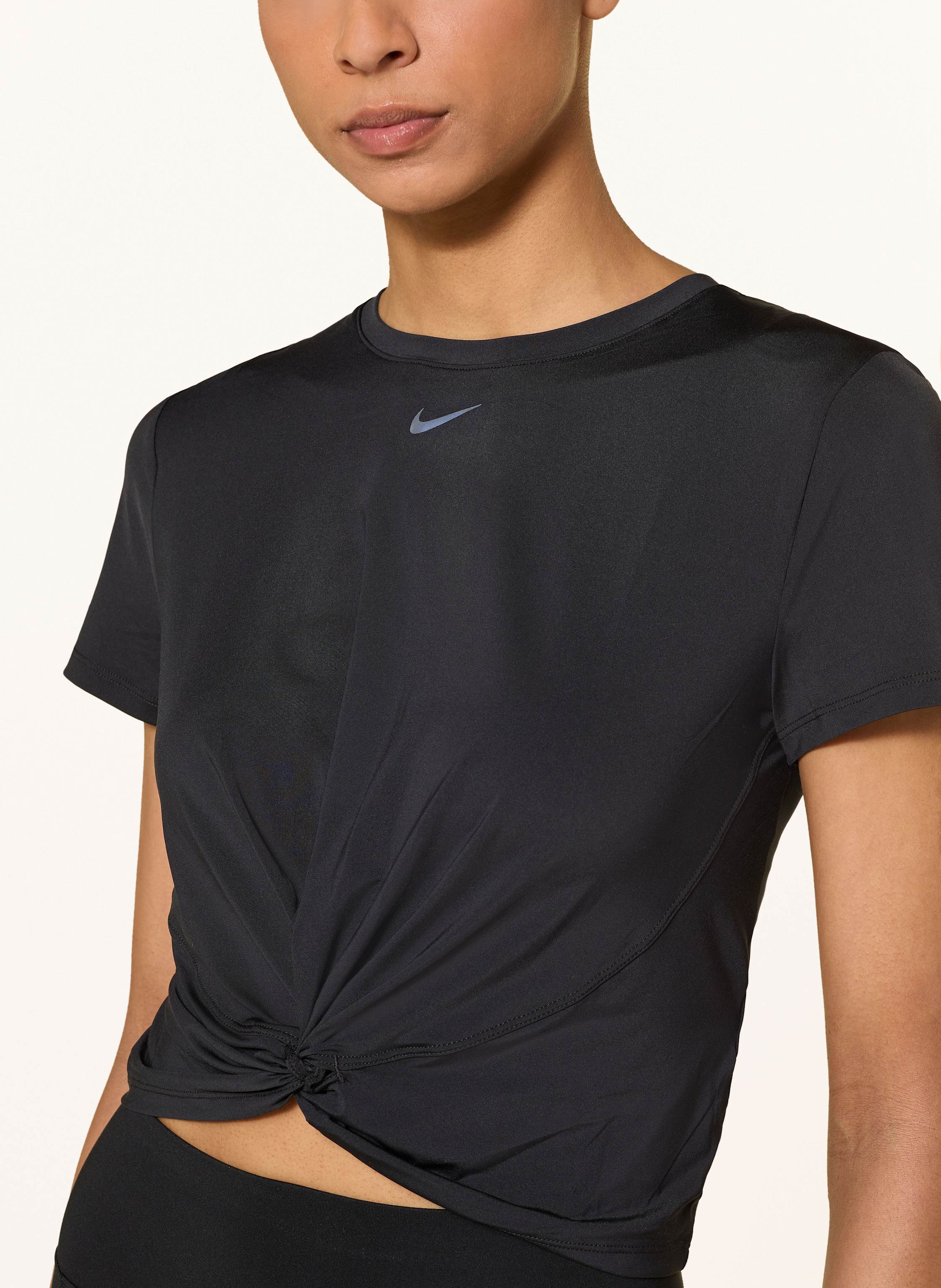 Thumbnail - Nike Cropped-Shirt One Classic Twist schwarz