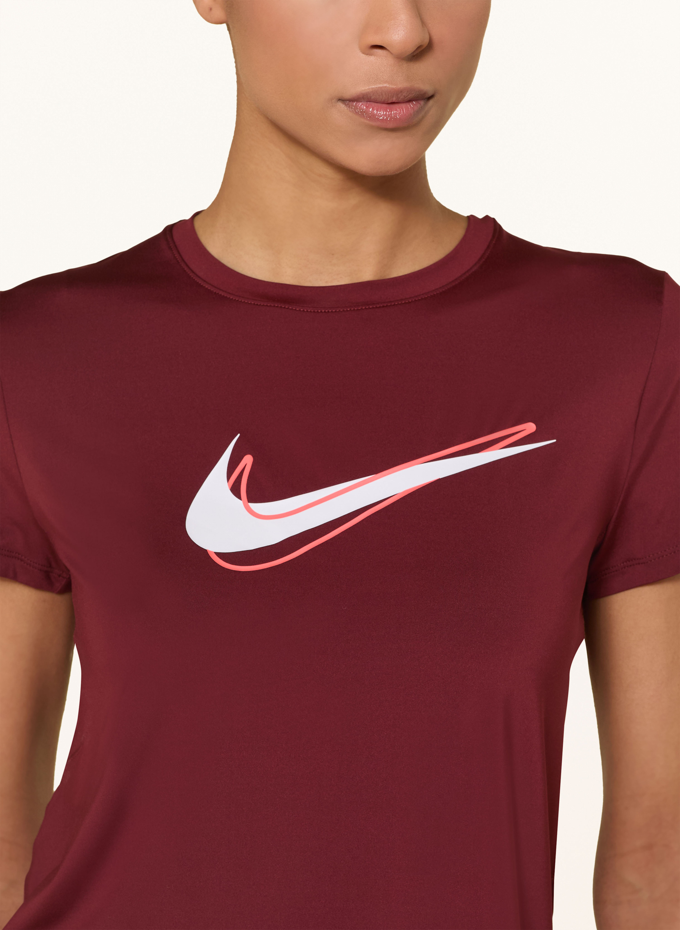 Thumbnail - Nike Laufshirt One Swoosh rot