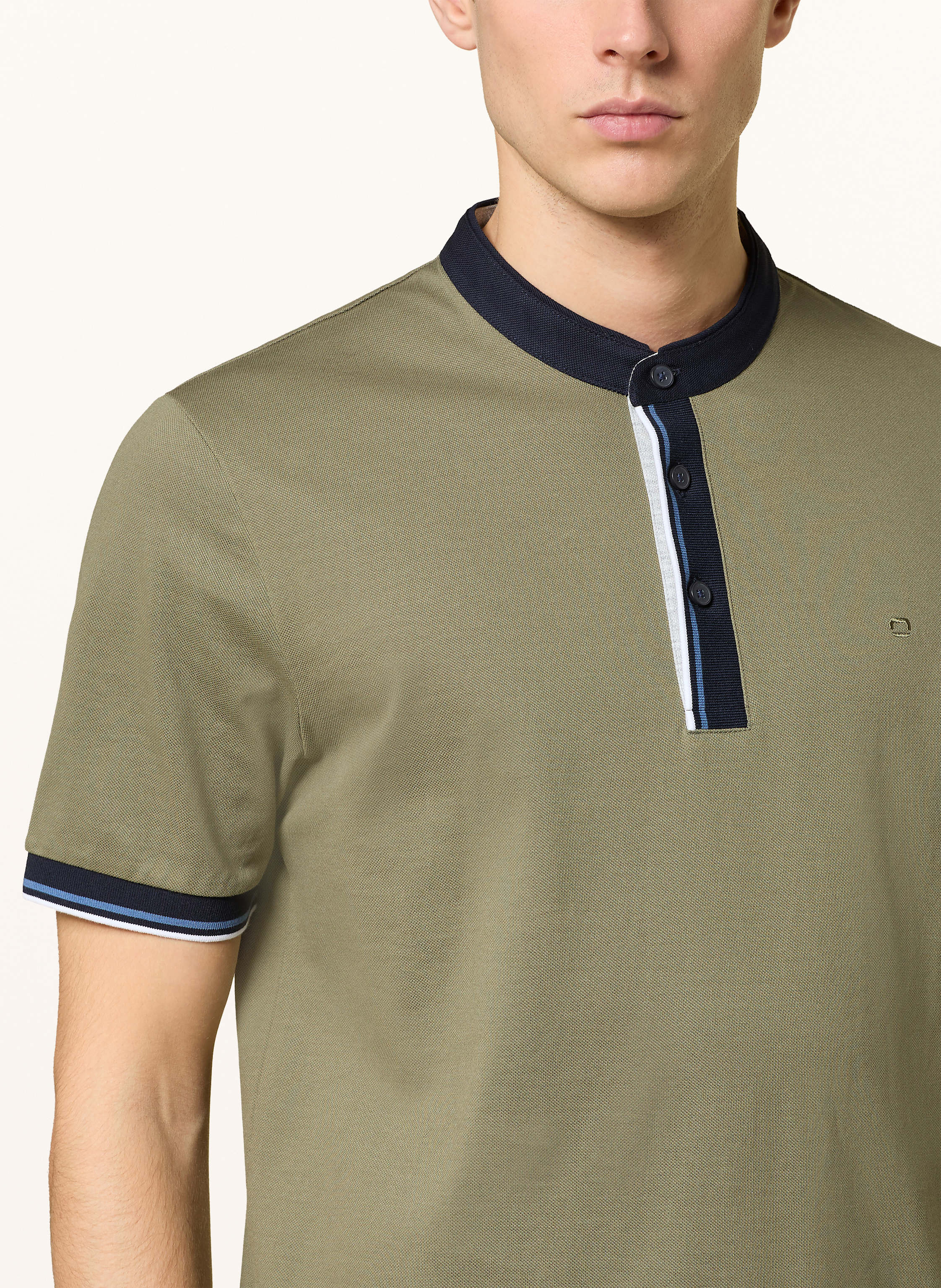 Thumbnail - Olymp Piqué-Poloshirt gruen