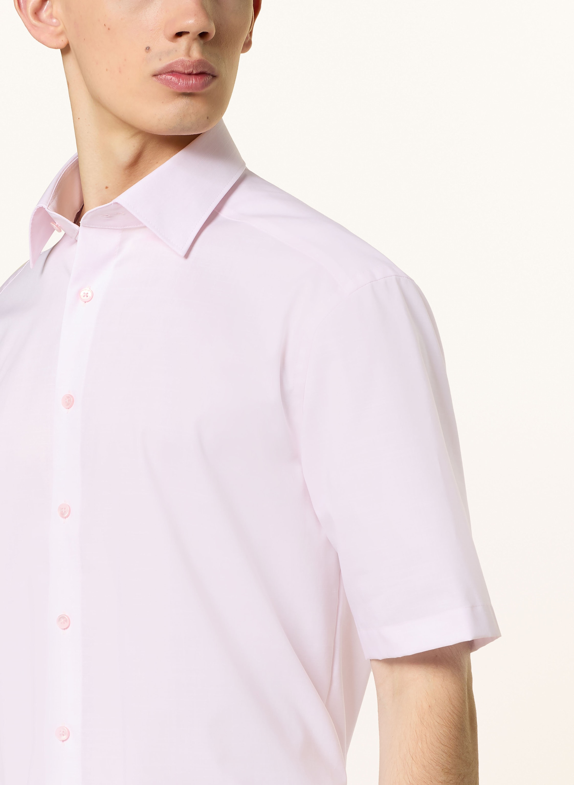 Thumbnail - Olymp Kurzarm-Hemd Luxor Comfort Fit rosa