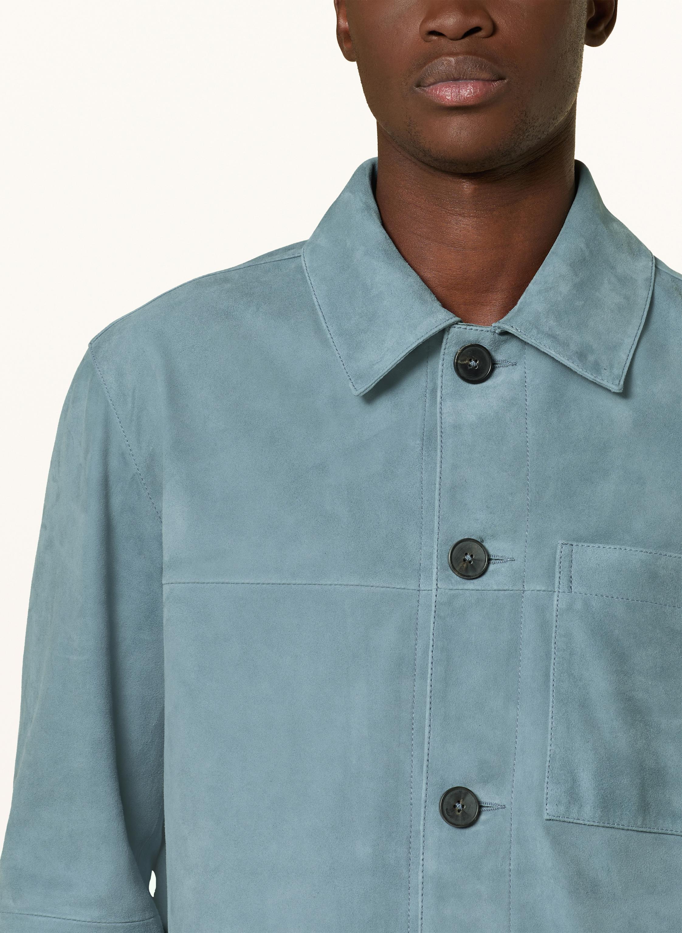 Thumbnail - Arma Leder-Overjacket Peak blau