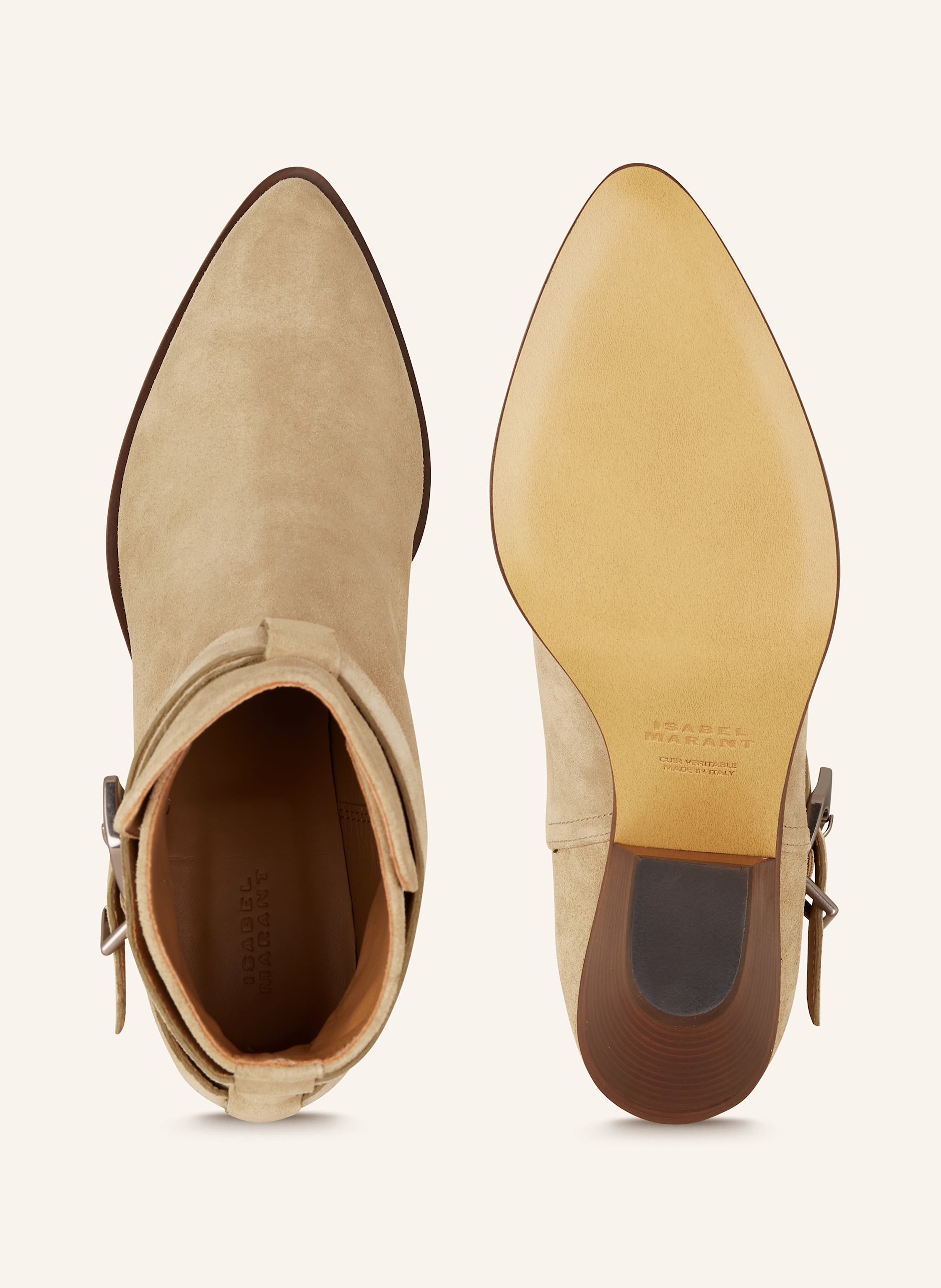 Thumbnail - Isabel Marant Stiefeletten Deivy beige