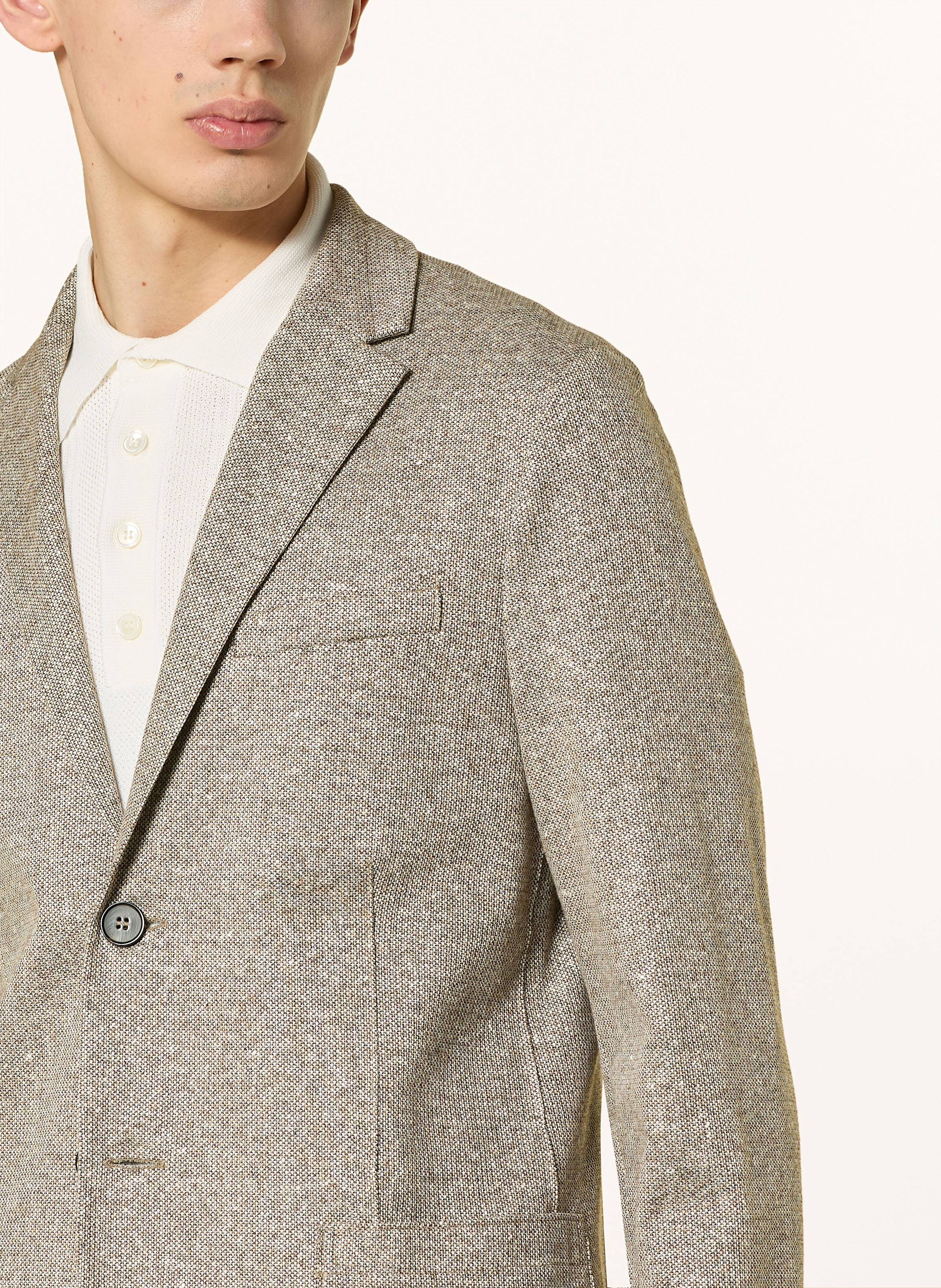 Thumbnail - Harris Wharf London Sakko Slim Fit Mit Leinen beige