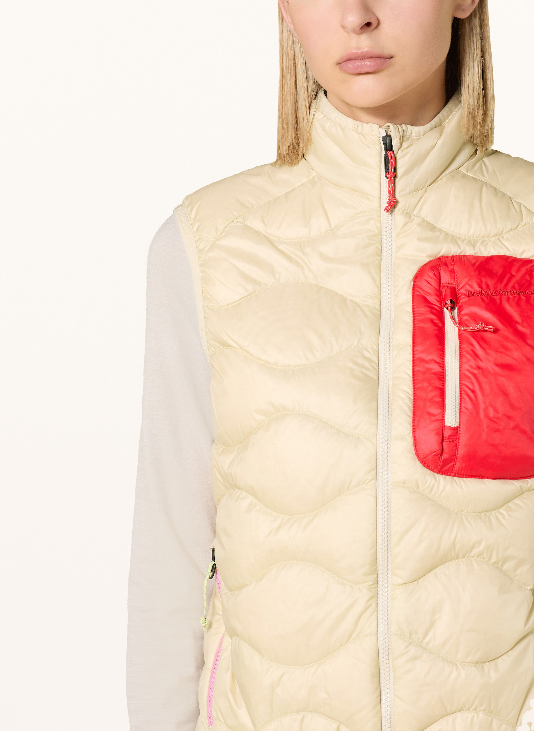Thumbnail - Peak Performance Daunenweste Helium Utility beige