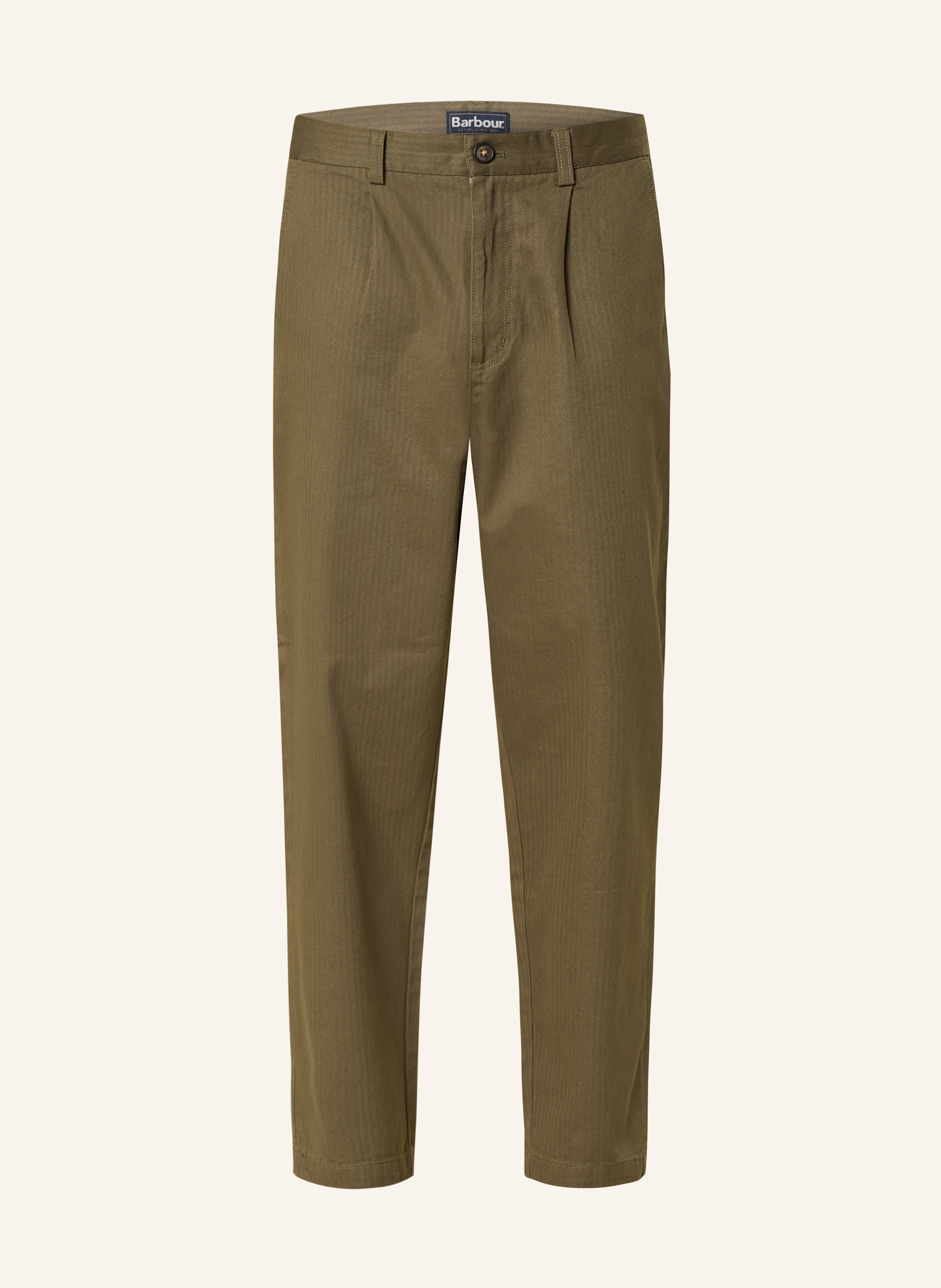Barbour Anzughose Bayview Relaxed Fit gruen