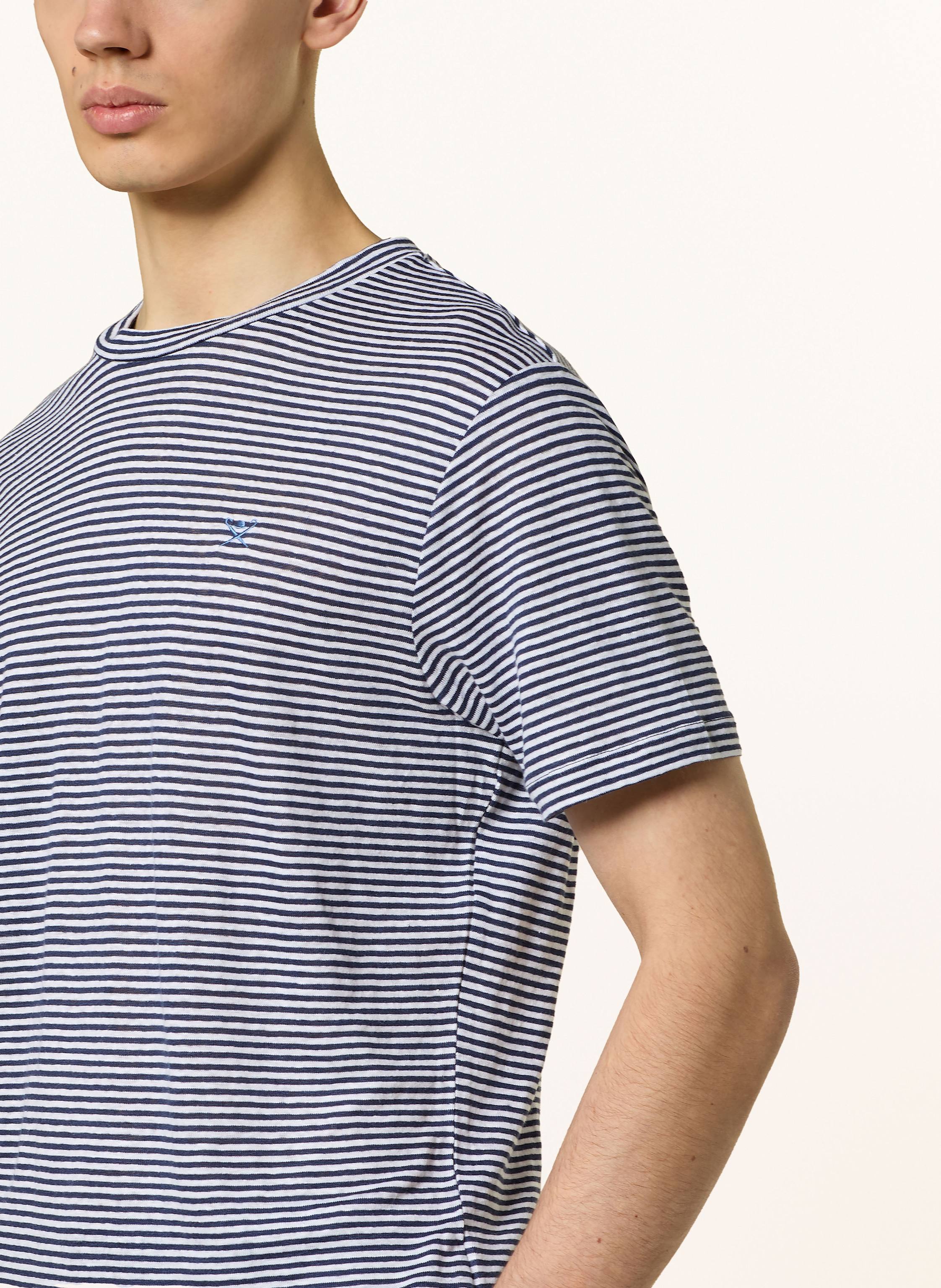 Thumbnail - Hackett London T-Shirt Aus Leinen blau