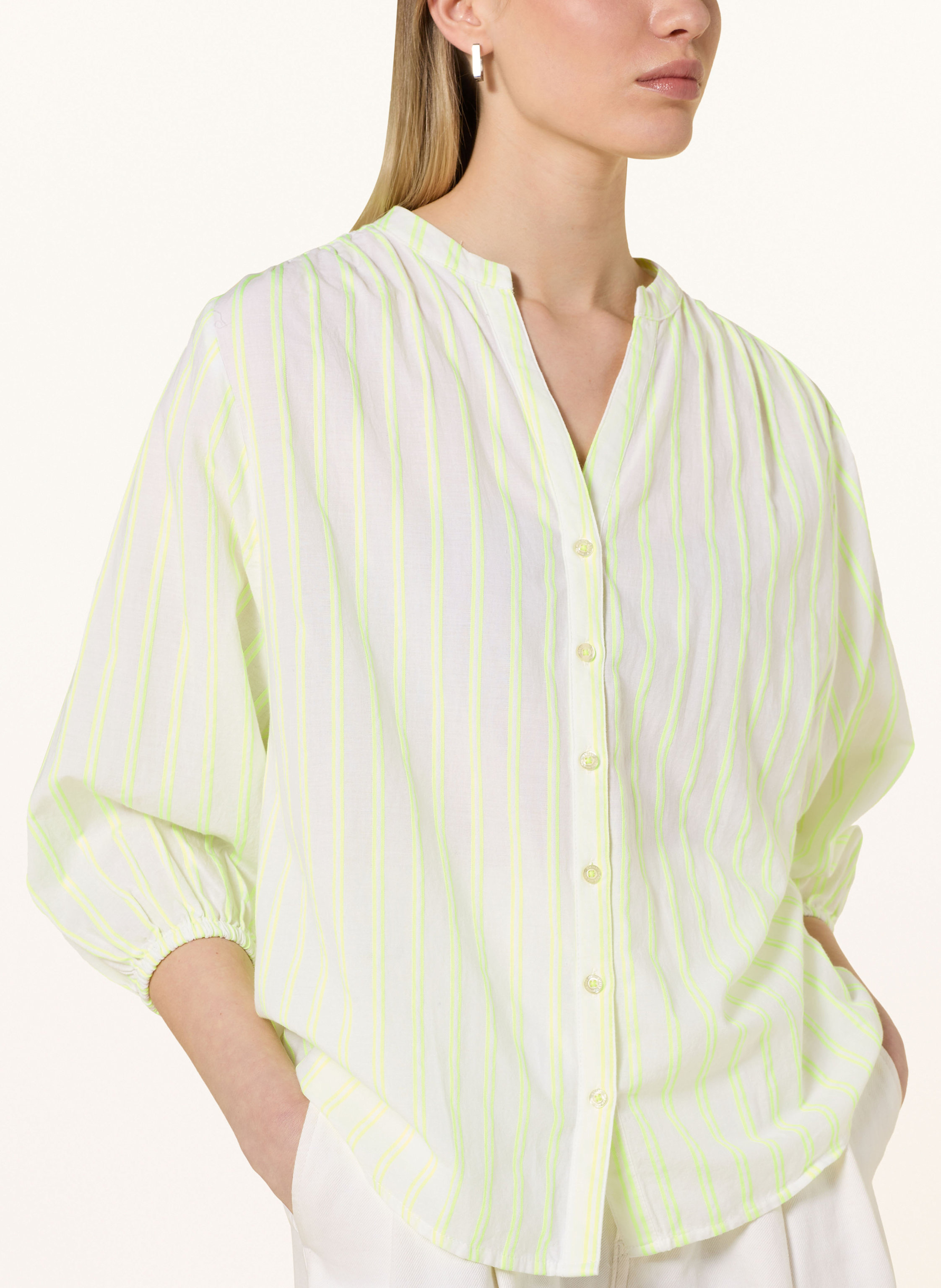 Thumbnail - Emily Van Den Bergh Bluse Mit 3/4-Arm gelb