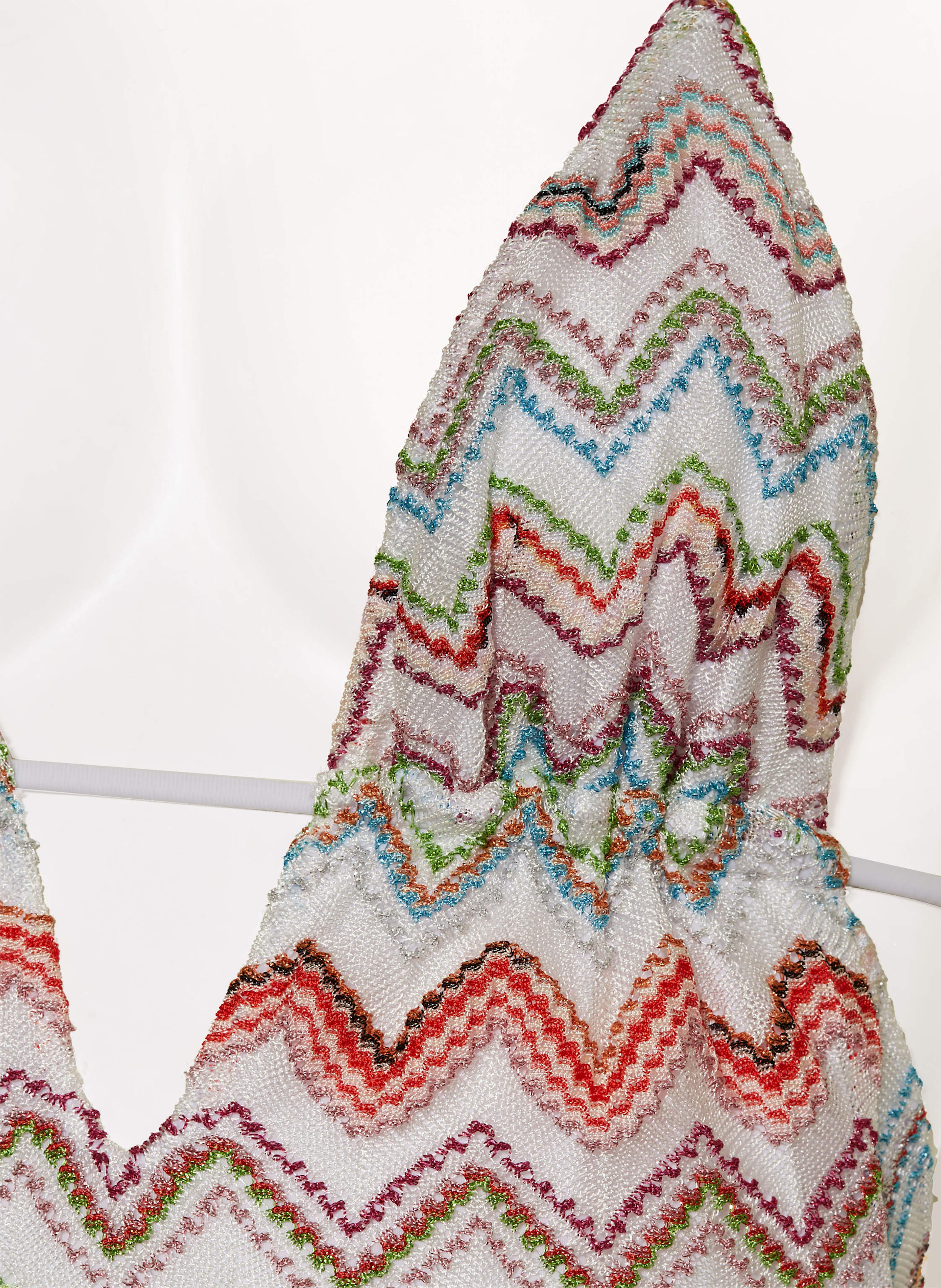 Thumbnail - Missoni Neckholder-Badeanzug Mit Glitzergarn beige