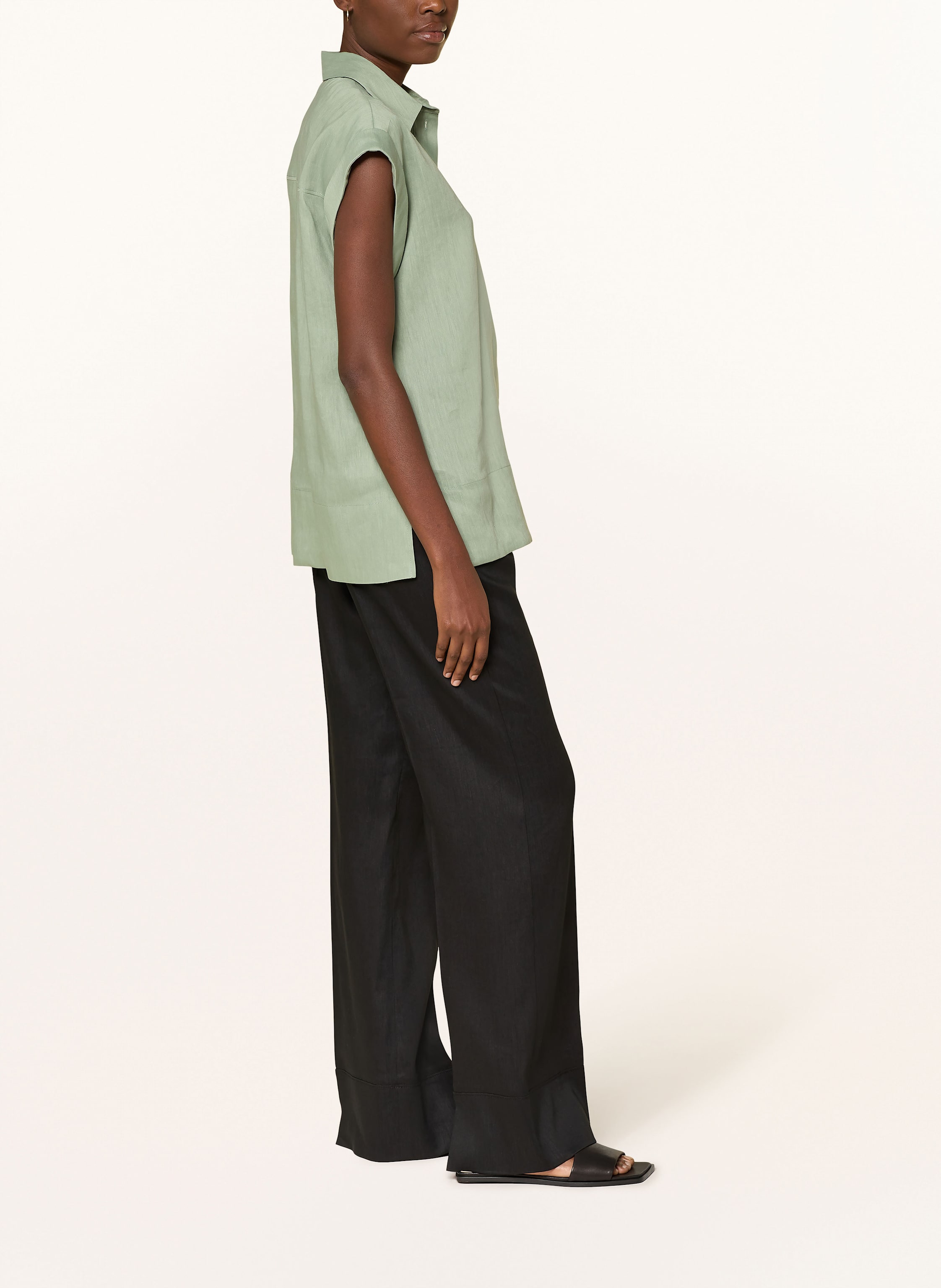 Thumbnail - Bogner Marlenehose Rayen Mit Leinen schwarz