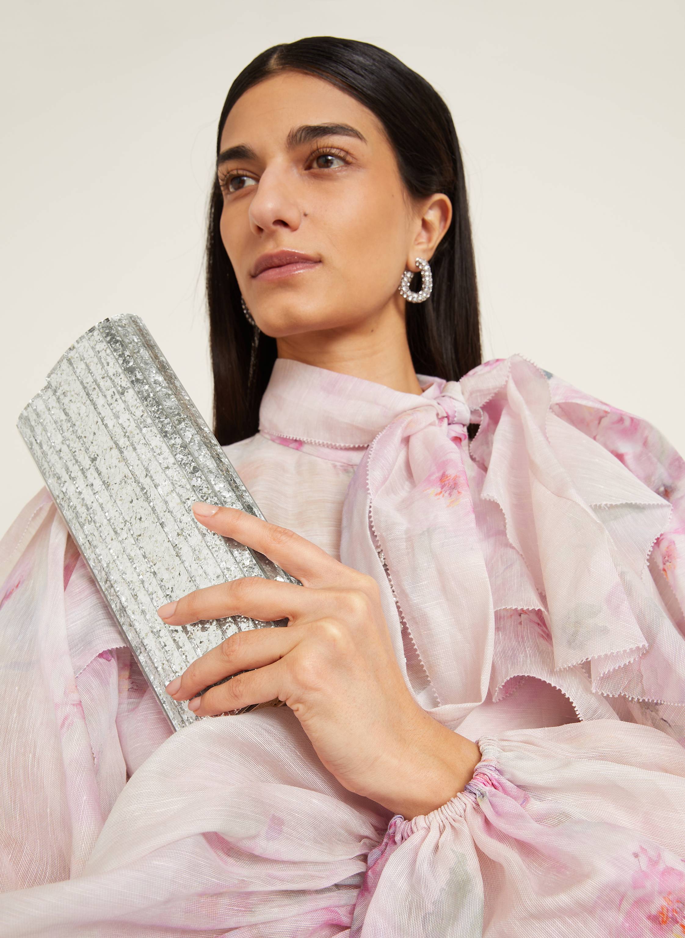 Thumbnail - Jimmy Choo Clutch Sweetie silber