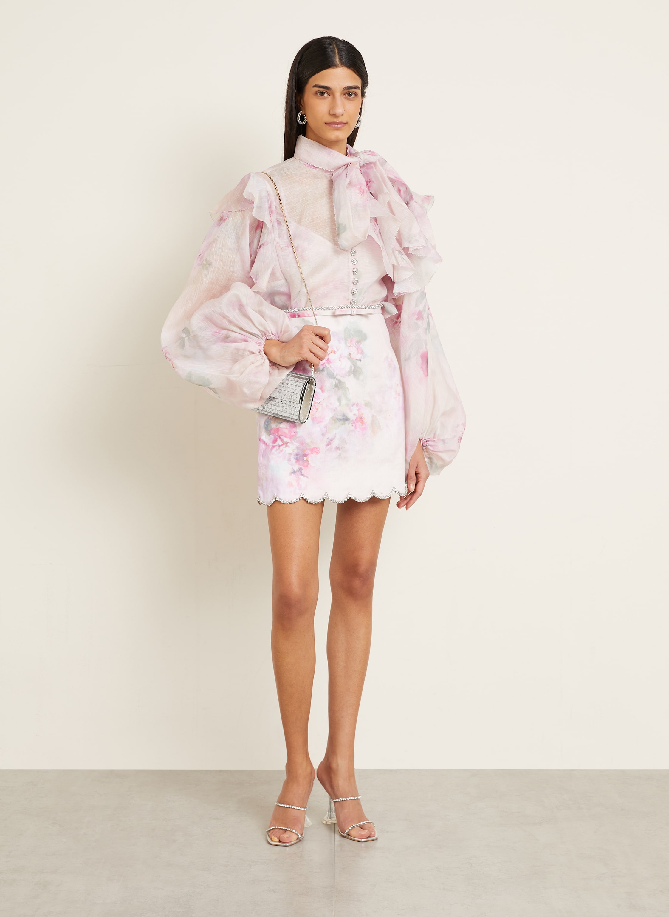 Thumbnail - Jimmy Choo Clutch Sweetie silber