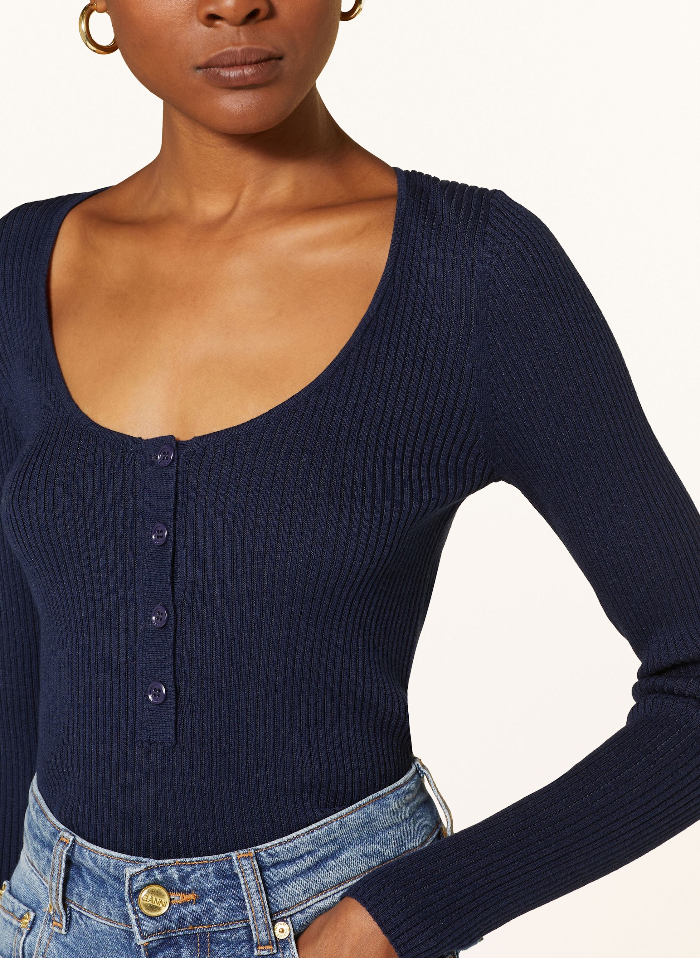 Thumbnail - Pinko Longsleeve Carso Mit Seide blau
