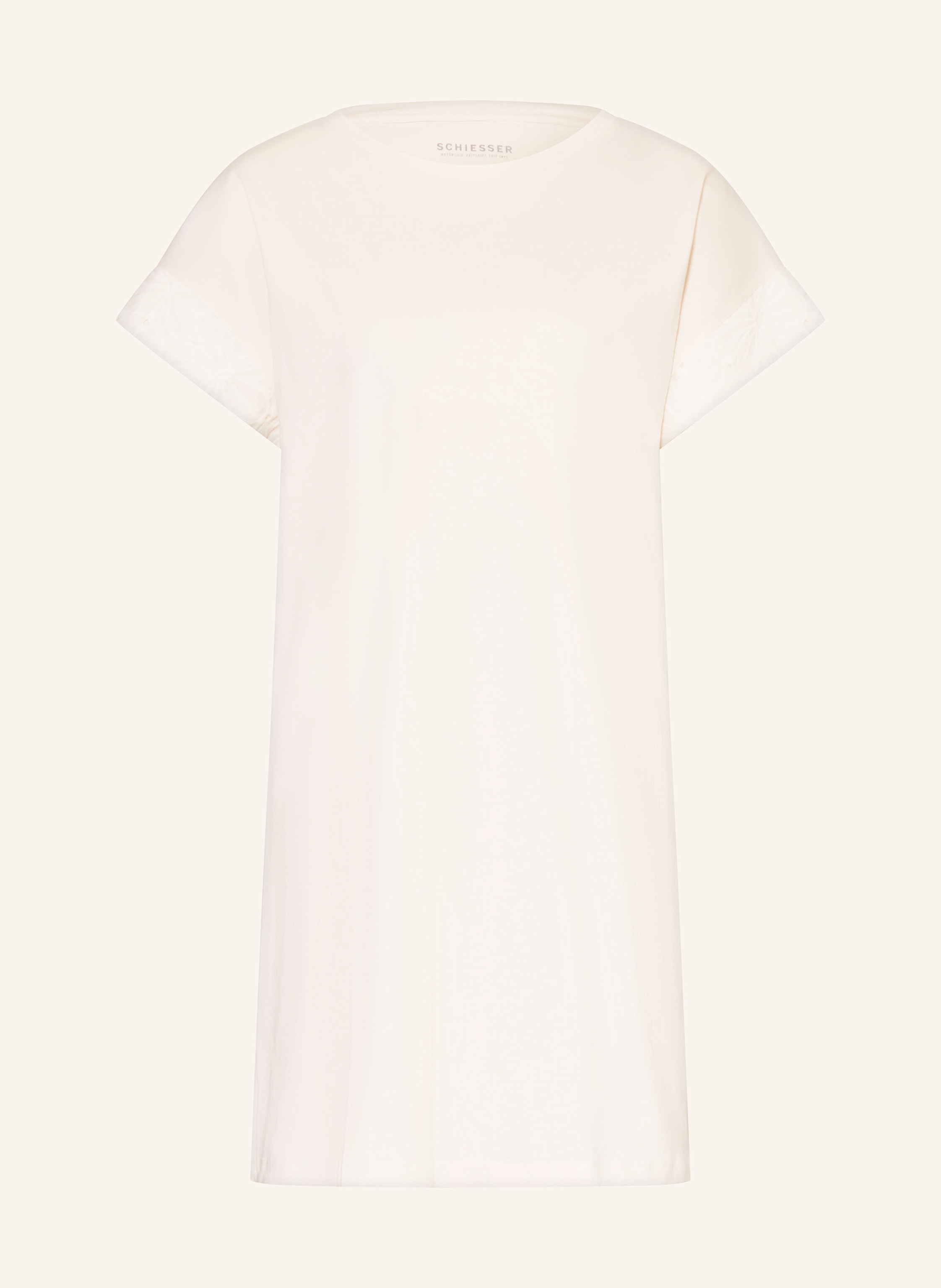 Schiesser Nachthemd Casual Nightwear weiss