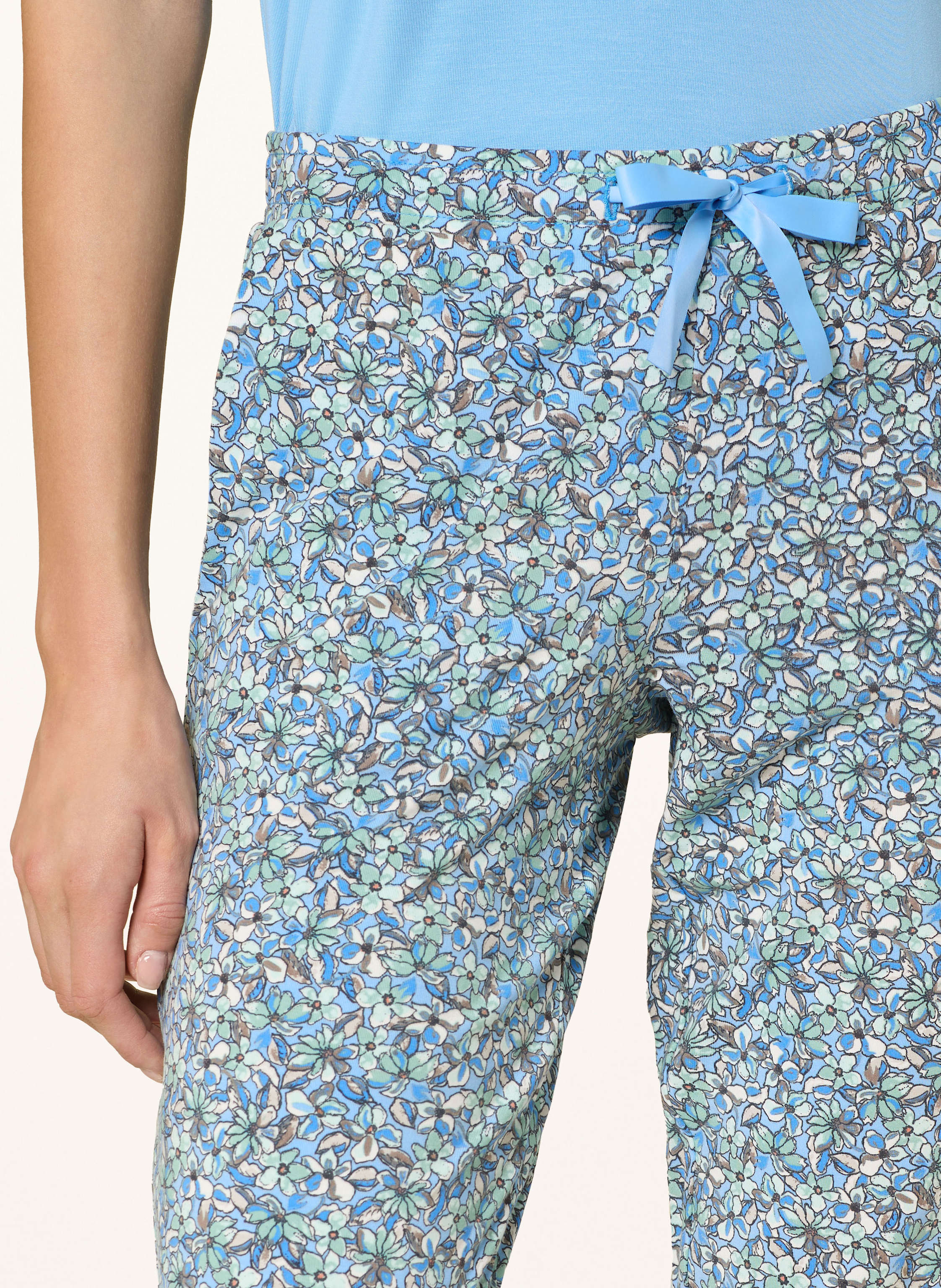 Thumbnail - Schiesser Schlafhose Mix+Relax blau