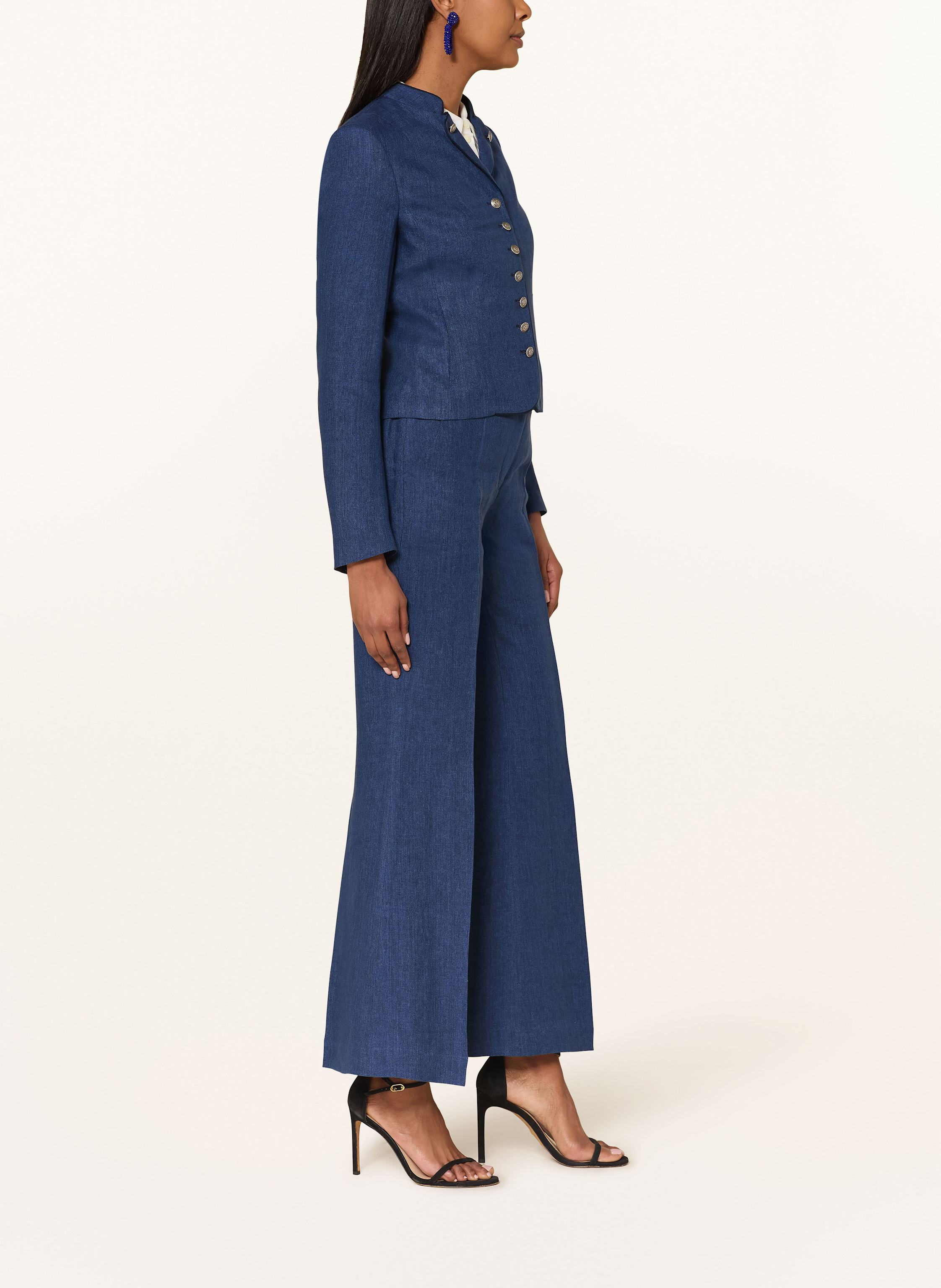 Thumbnail - Grasegger Marlenehose Gertrude Aus Leinen blau