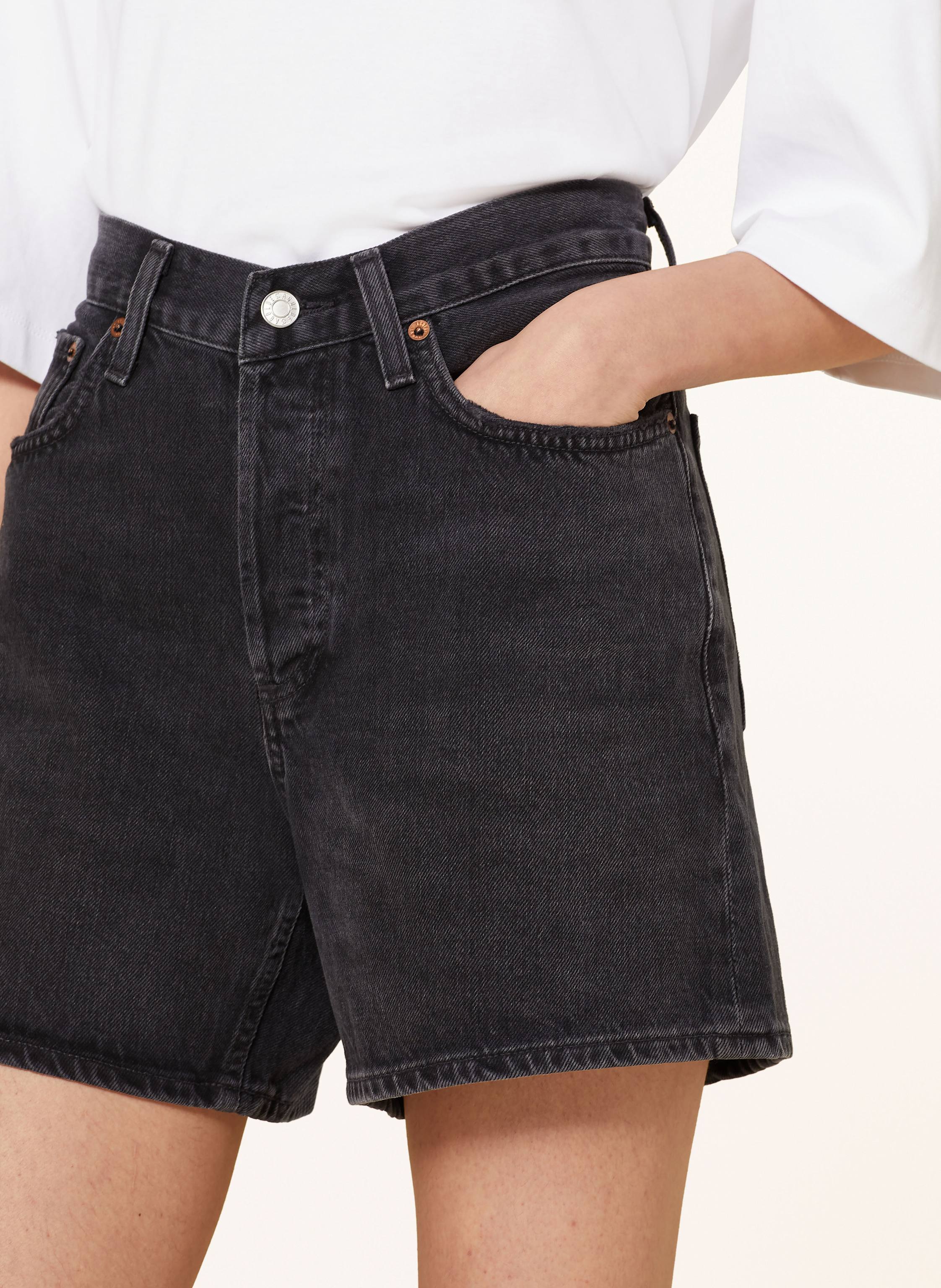 Thumbnail - Agolde Jeansshorts V-Waist Short blau