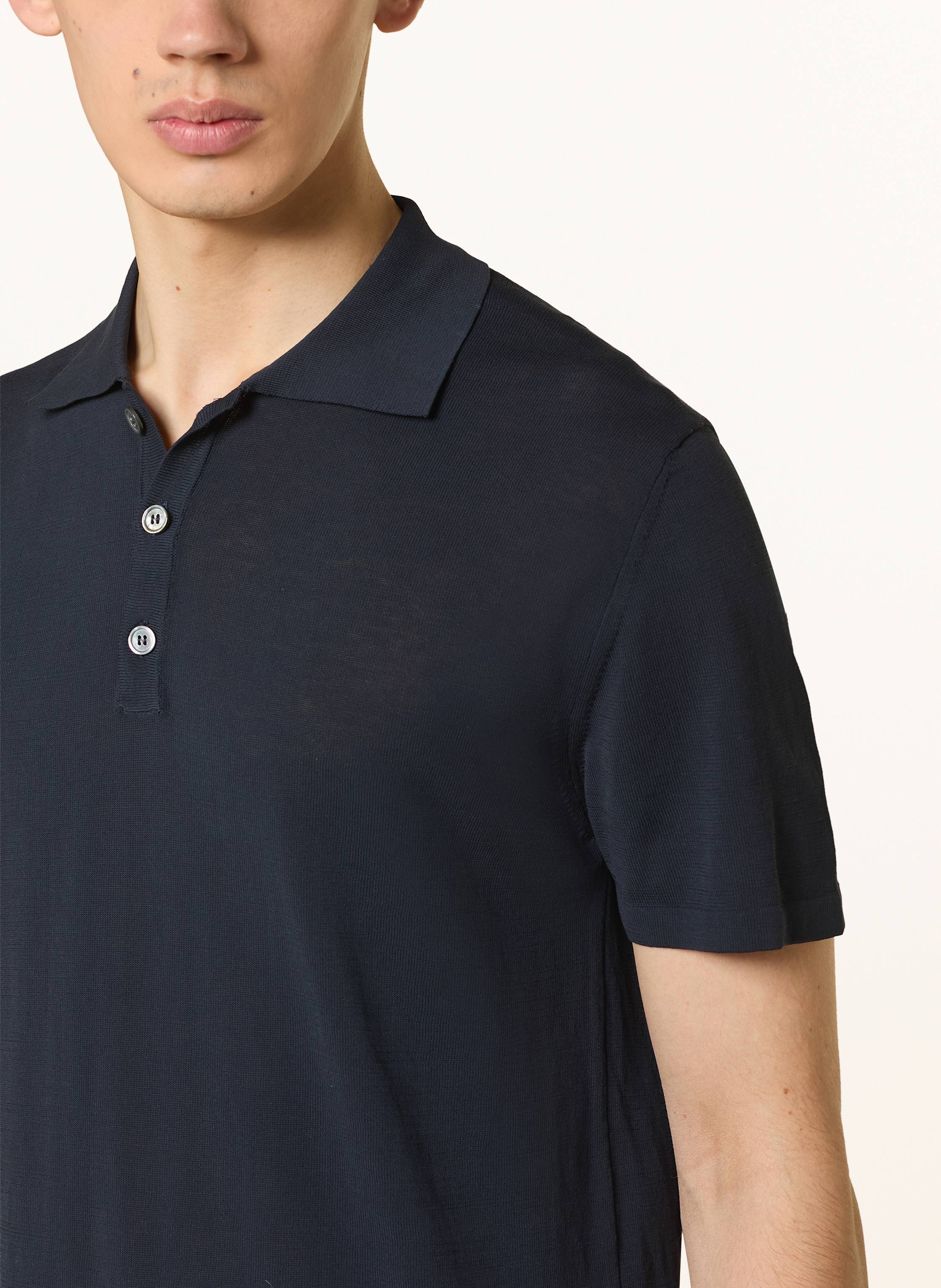 Thumbnail - Daniele Fiesoli Strick-Poloshirt blau