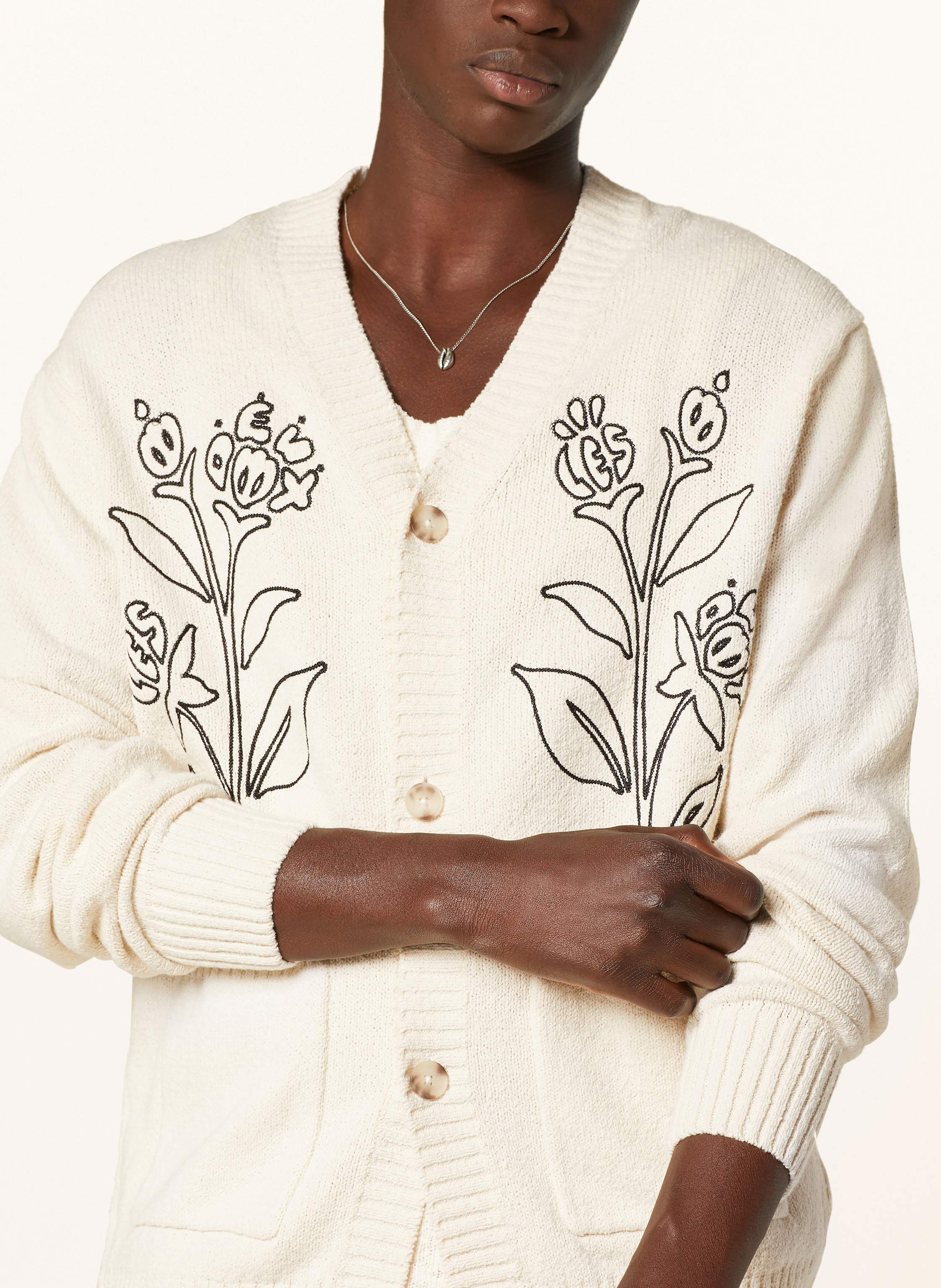 Thumbnail - Les Deux Strickjacke Brad weiss