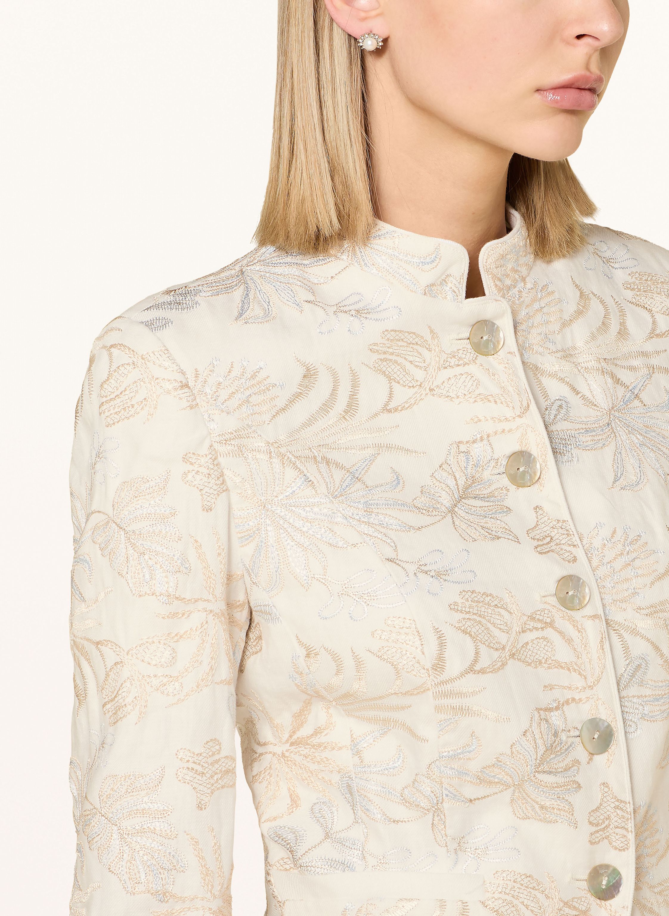 Thumbnail - White Label Leinenjanker weiss