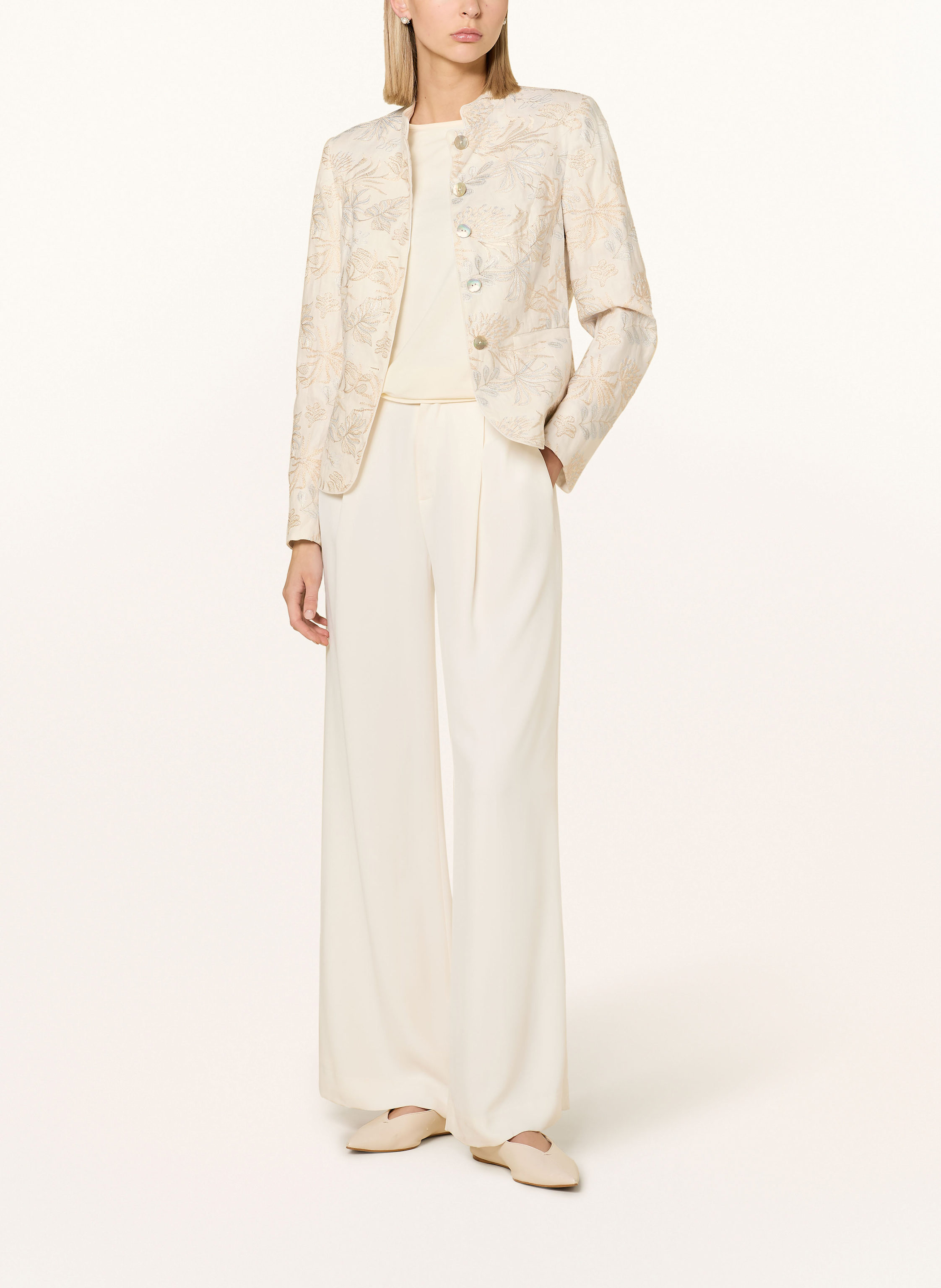 Thumbnail - White Label Leinenjanker weiss