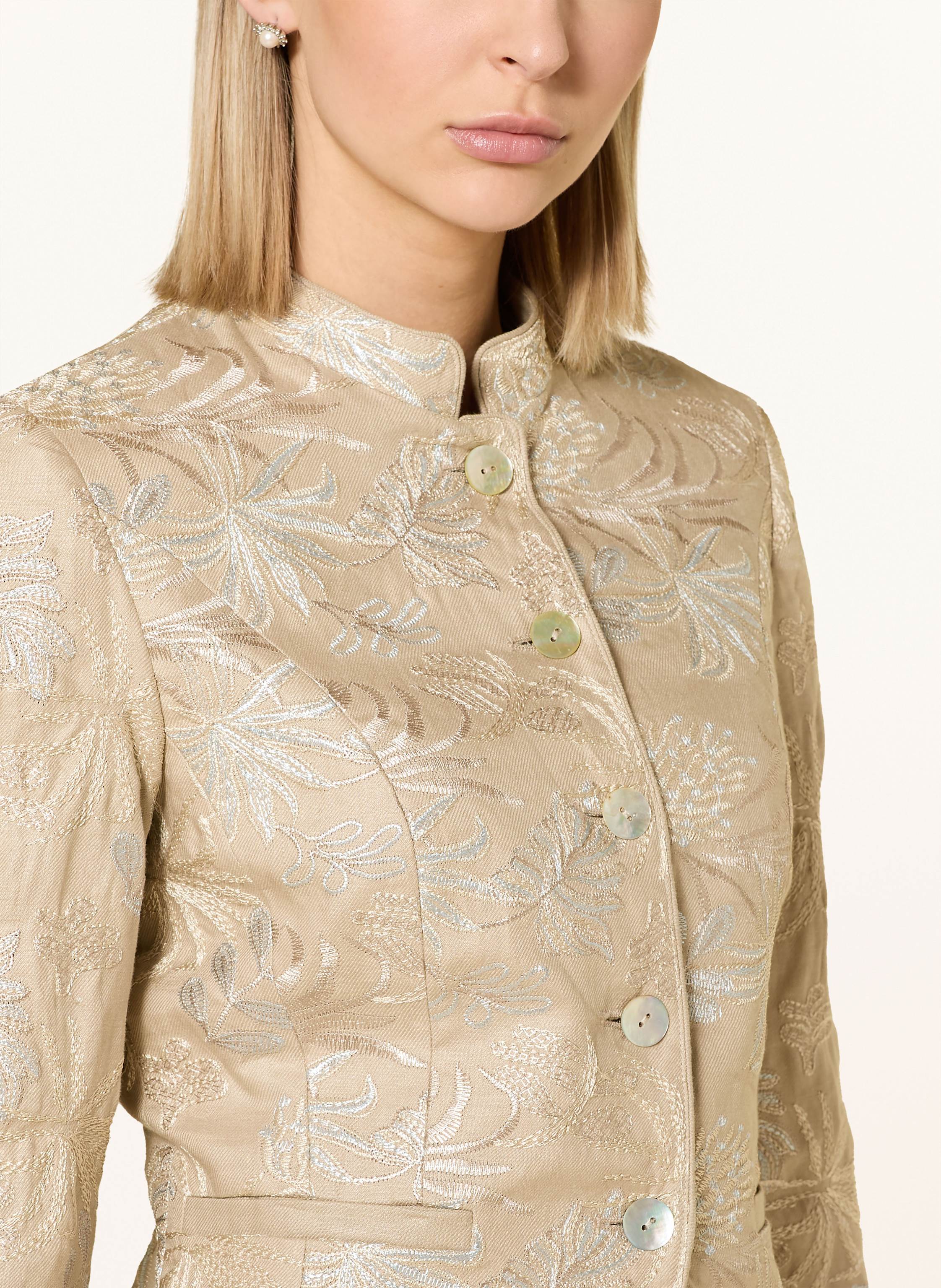 Thumbnail - White Label Leinenjanker beige