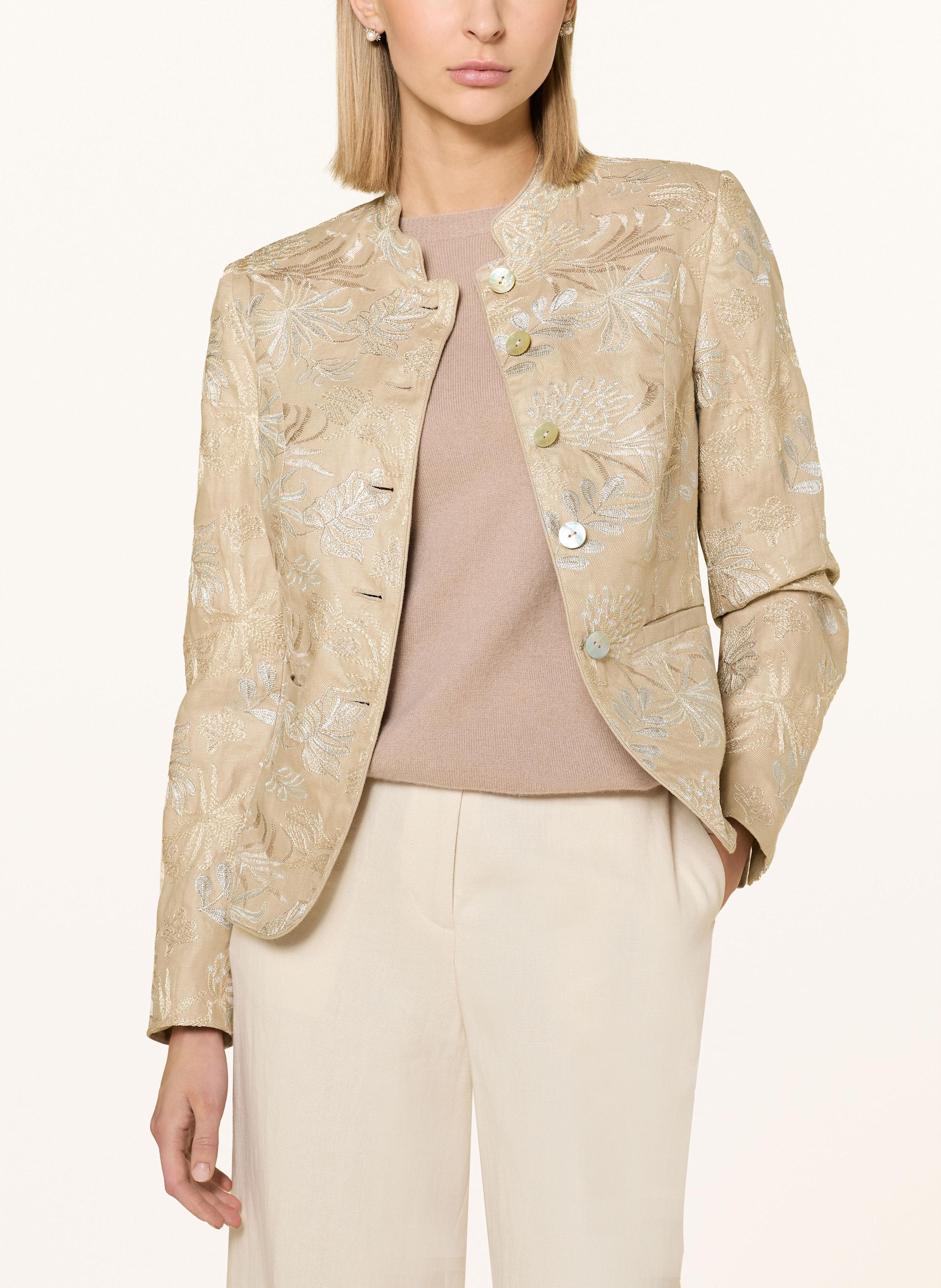 Thumbnail - White Label Leinenjanker beige