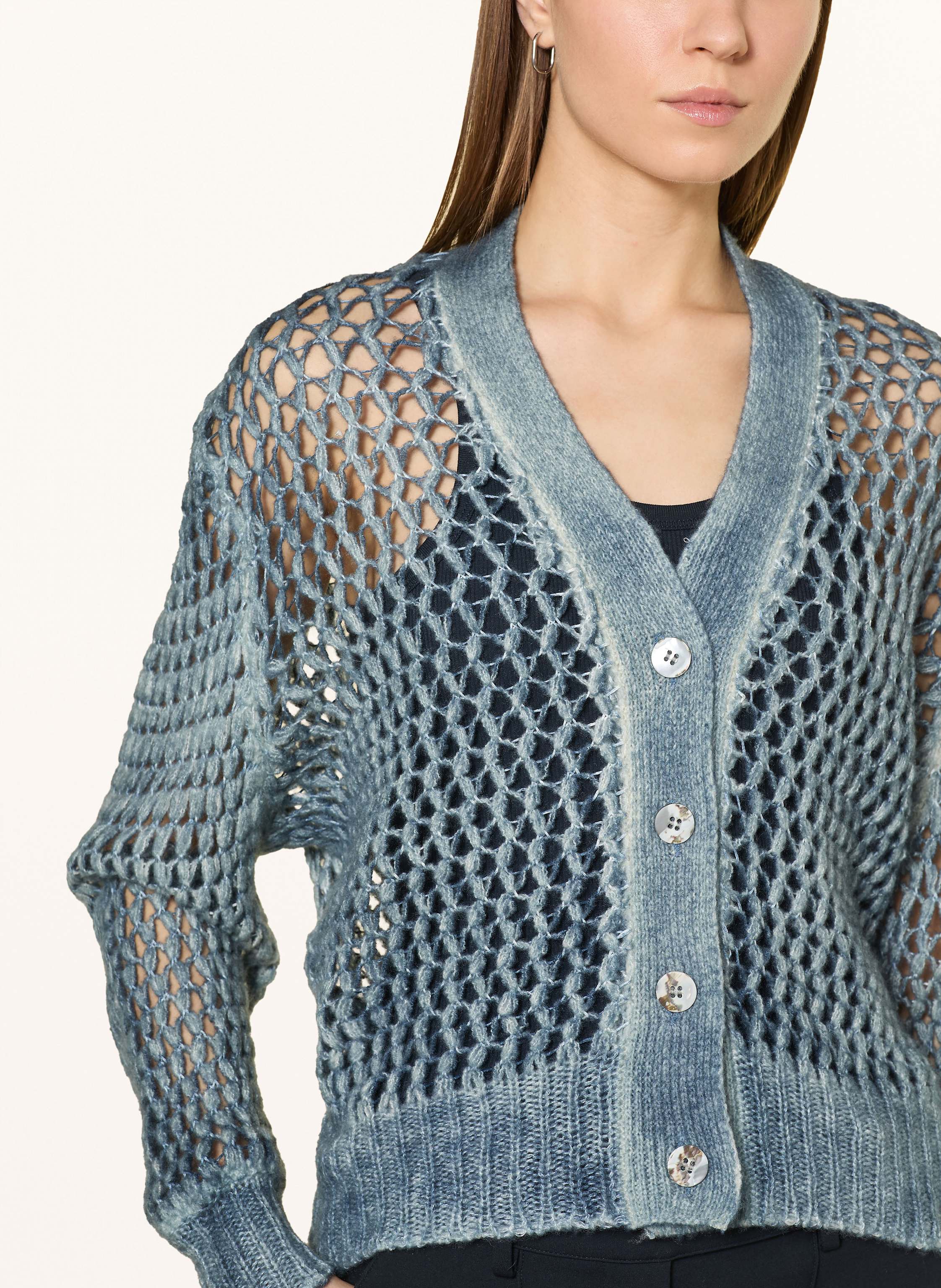 Thumbnail - Avant Toi Strickjacke Mit Cashmere Und Seide blau