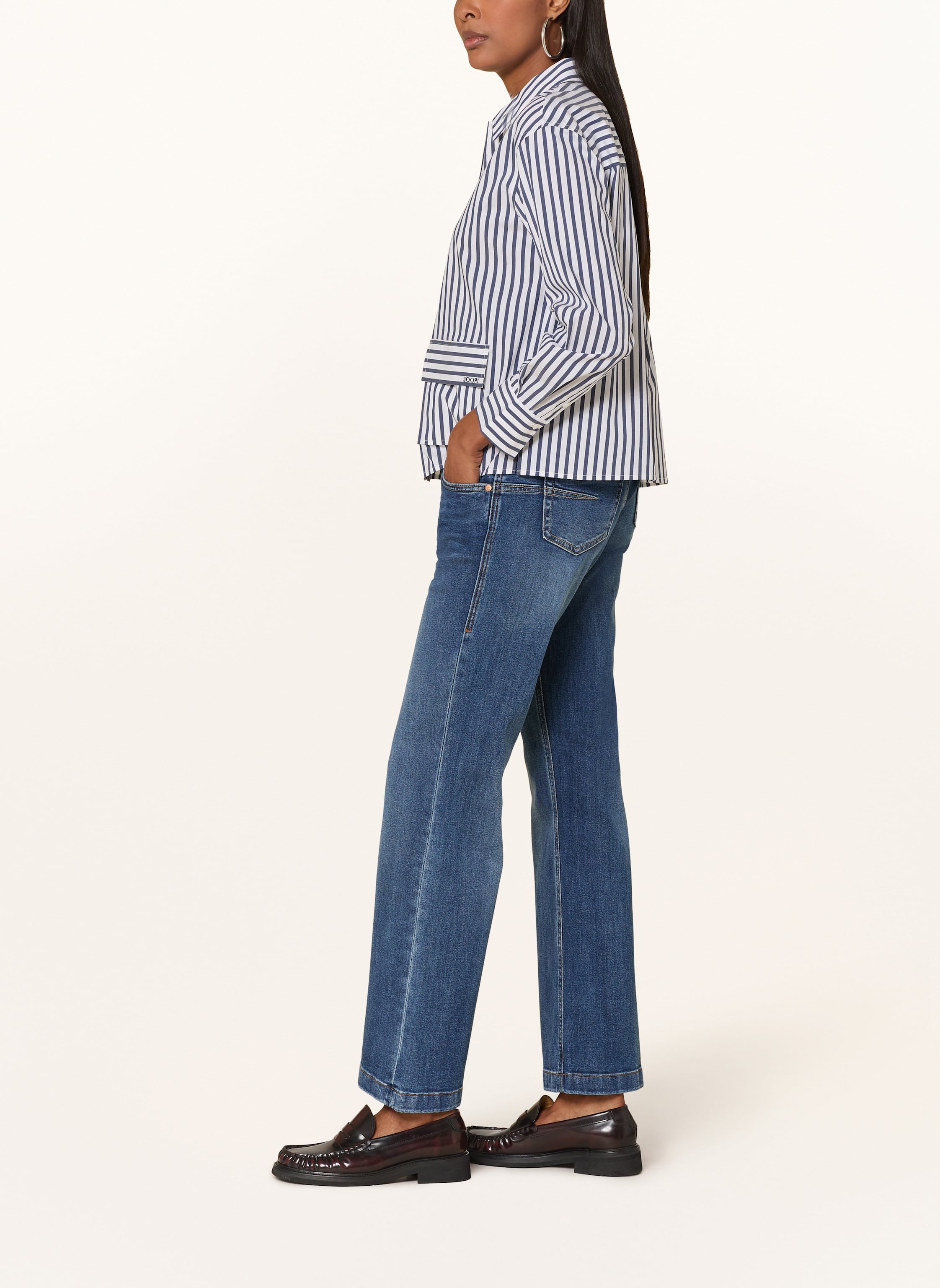 Thumbnail - Herrlicher Straight Jeans Edna blau