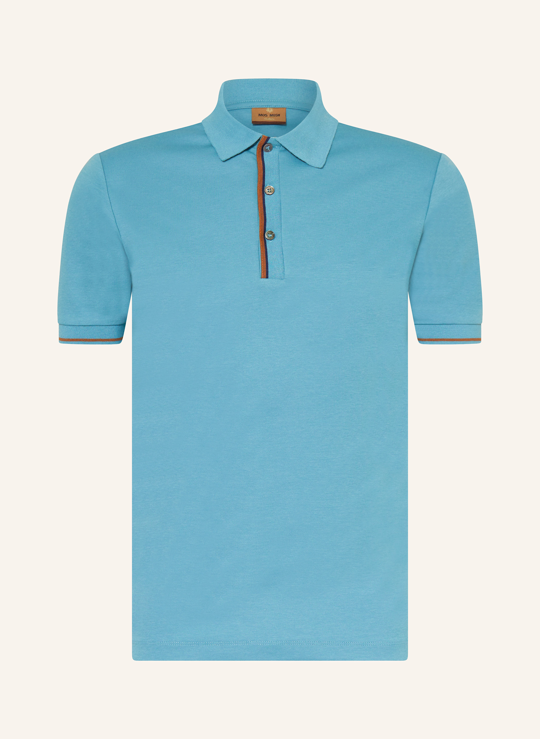 Mos Mosh Gallery Piqué-Poloshirt Mmgharvey blau
