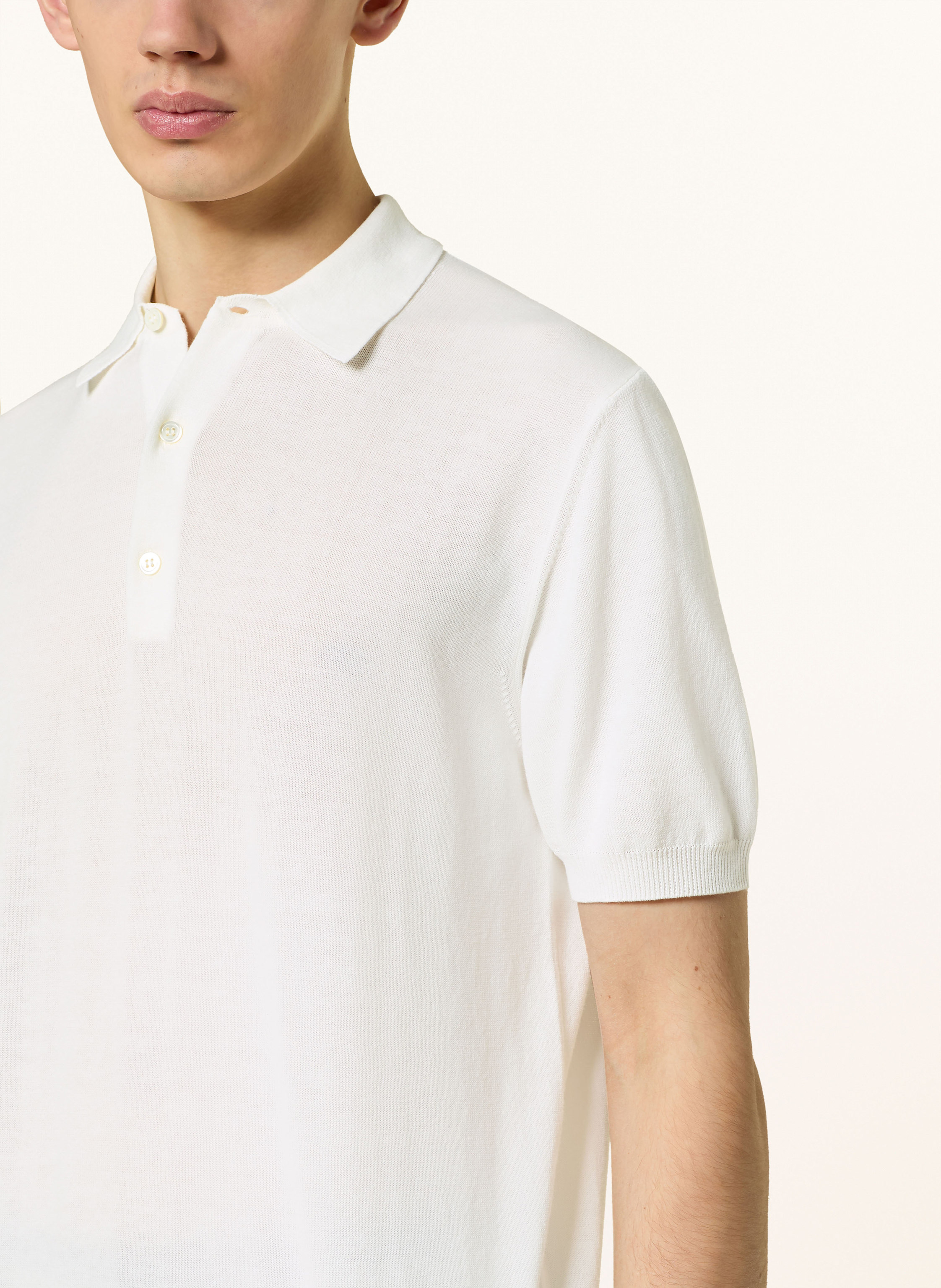 Thumbnail - Digel Strick-Poloshirt Damy weiss